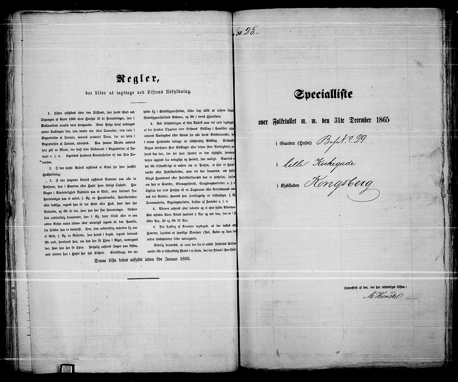 RA, Folketelling 1865 for 0604B Kongsberg prestegjeld, Kongsberg kjøpstad, 1865, s. 59