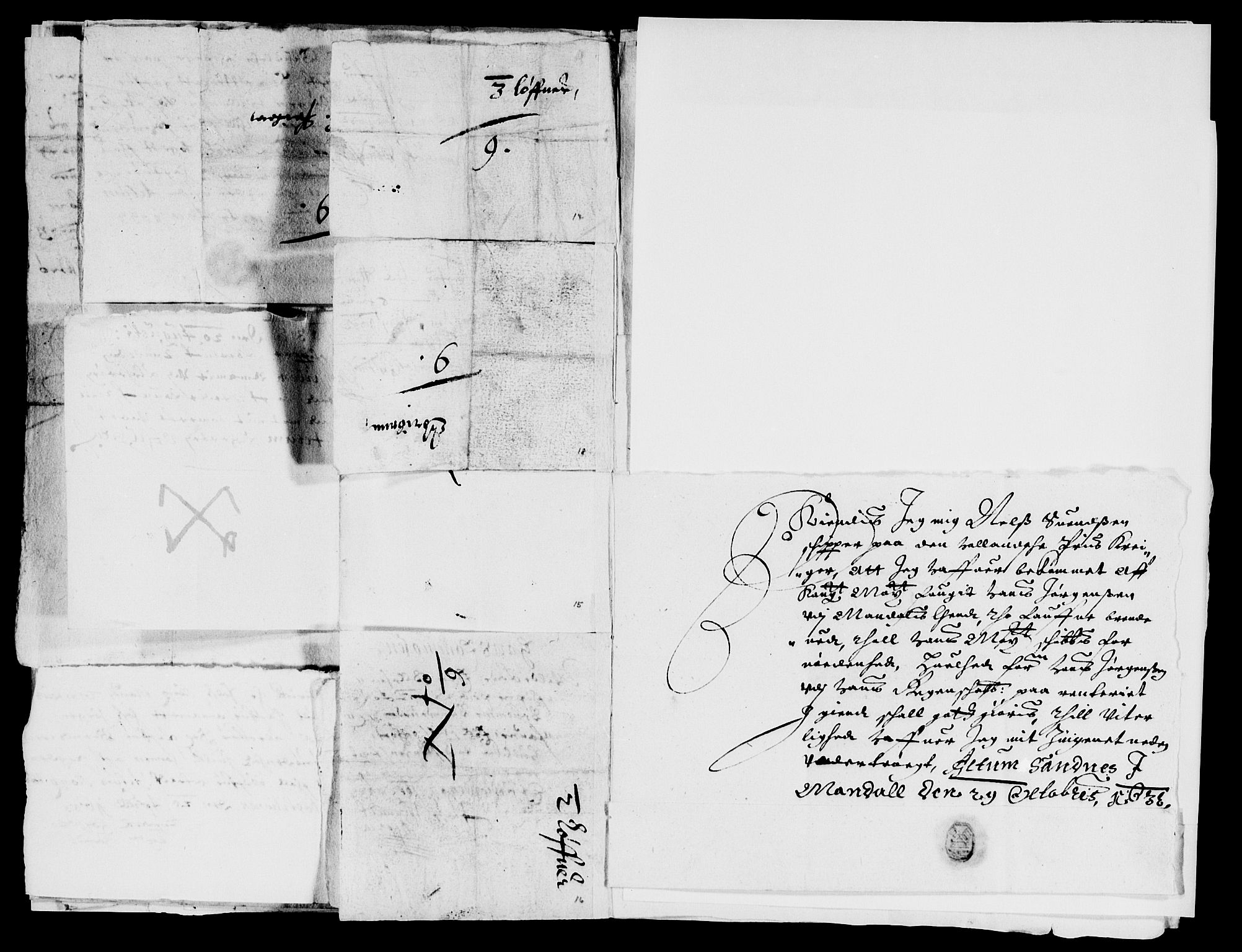 Rentekammeret inntil 1814, Reviderte regnskaper, Lensregnskaper, AV/RA-EA-5023/R/Rb/Rbq/L0022: Nedenes len. Mandals len. Råbyggelag., 1632-1634