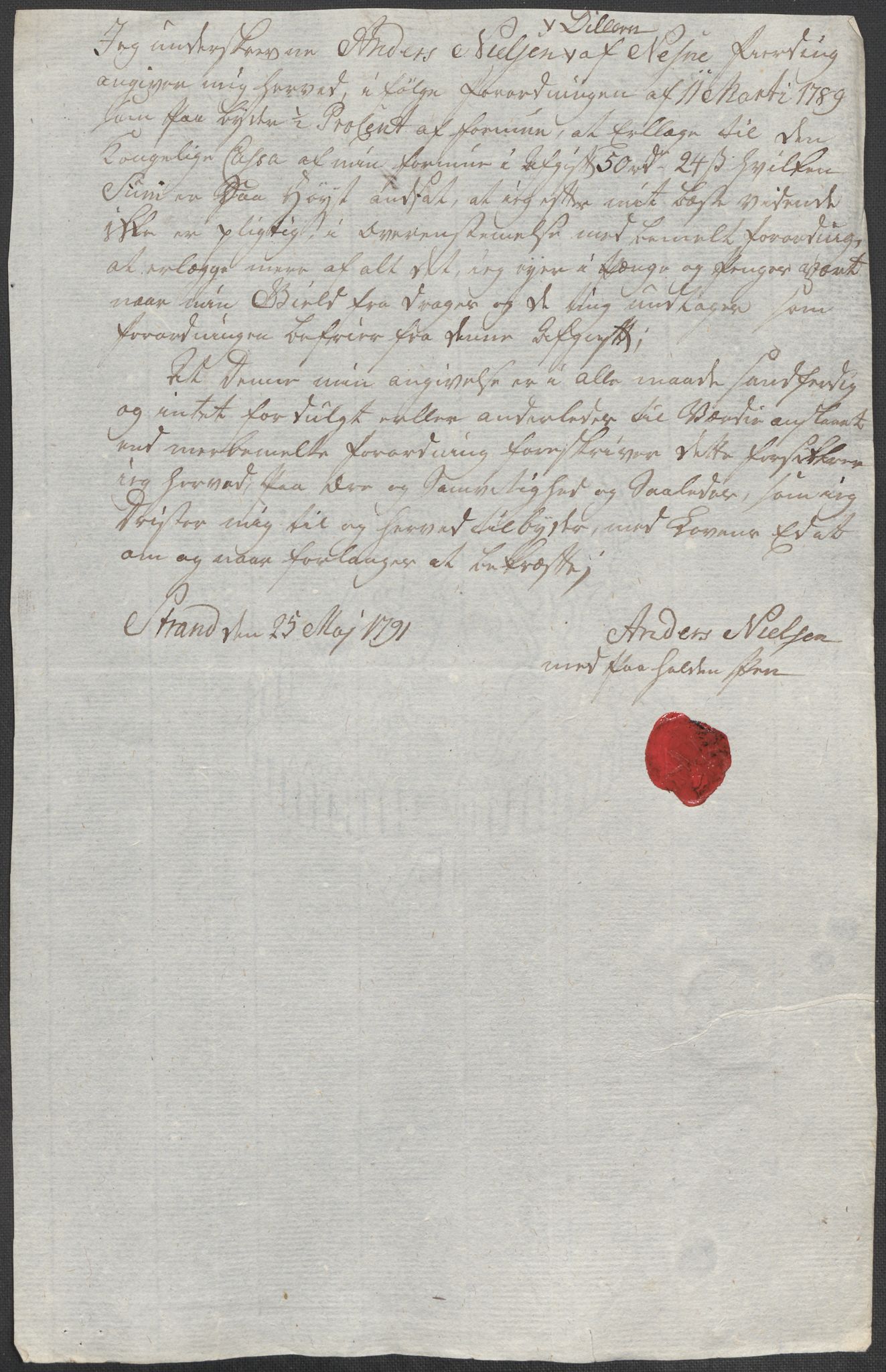 Rentekammeret inntil 1814, Reviderte regnskaper, Mindre regnskaper, AV/RA-EA-4068/Rf/Rfe/L0014: Helgeland fogderi, 1789, s. 24