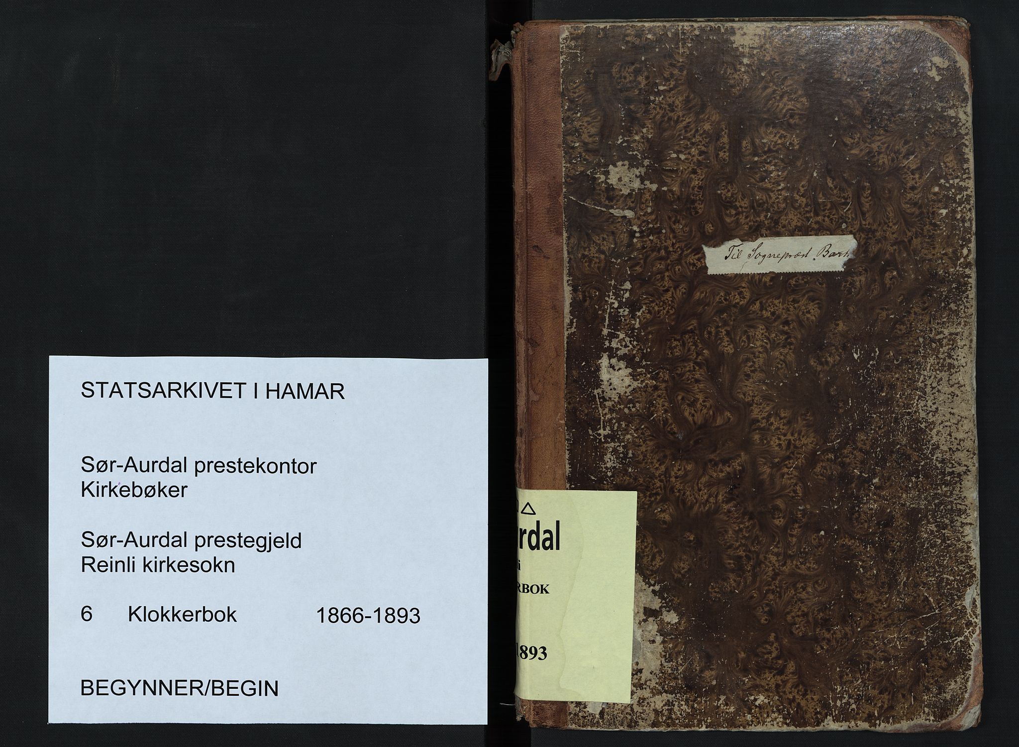 Sør-Aurdal prestekontor, SAH/PREST-128/H/Ha/Hab/L0006: Klokkerbok nr. 6, 1866-1893