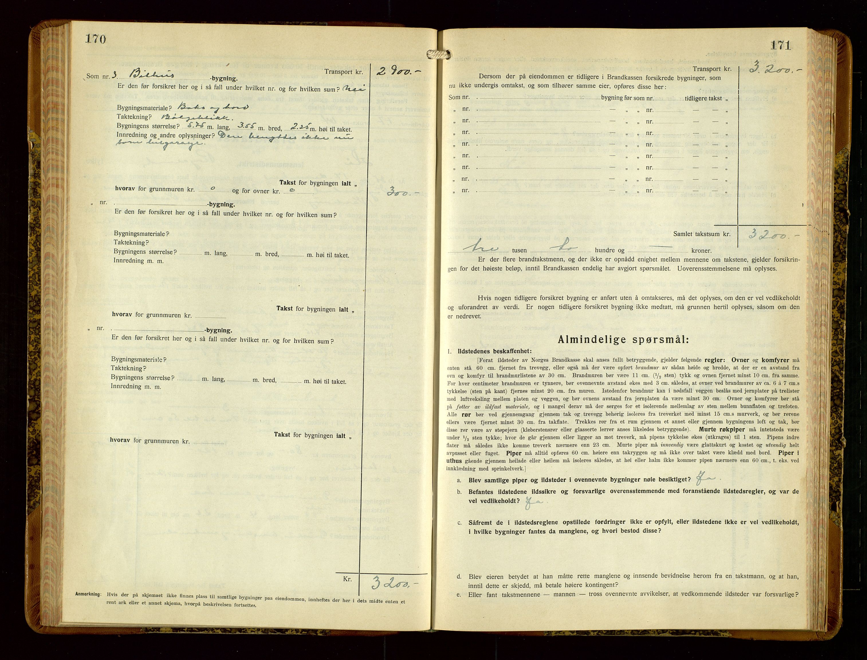 Hå lensmannskontor, SAST/A-100456/Goa/L0006: Takstprotokoll (skjema), 1932-1938, s. 170-171