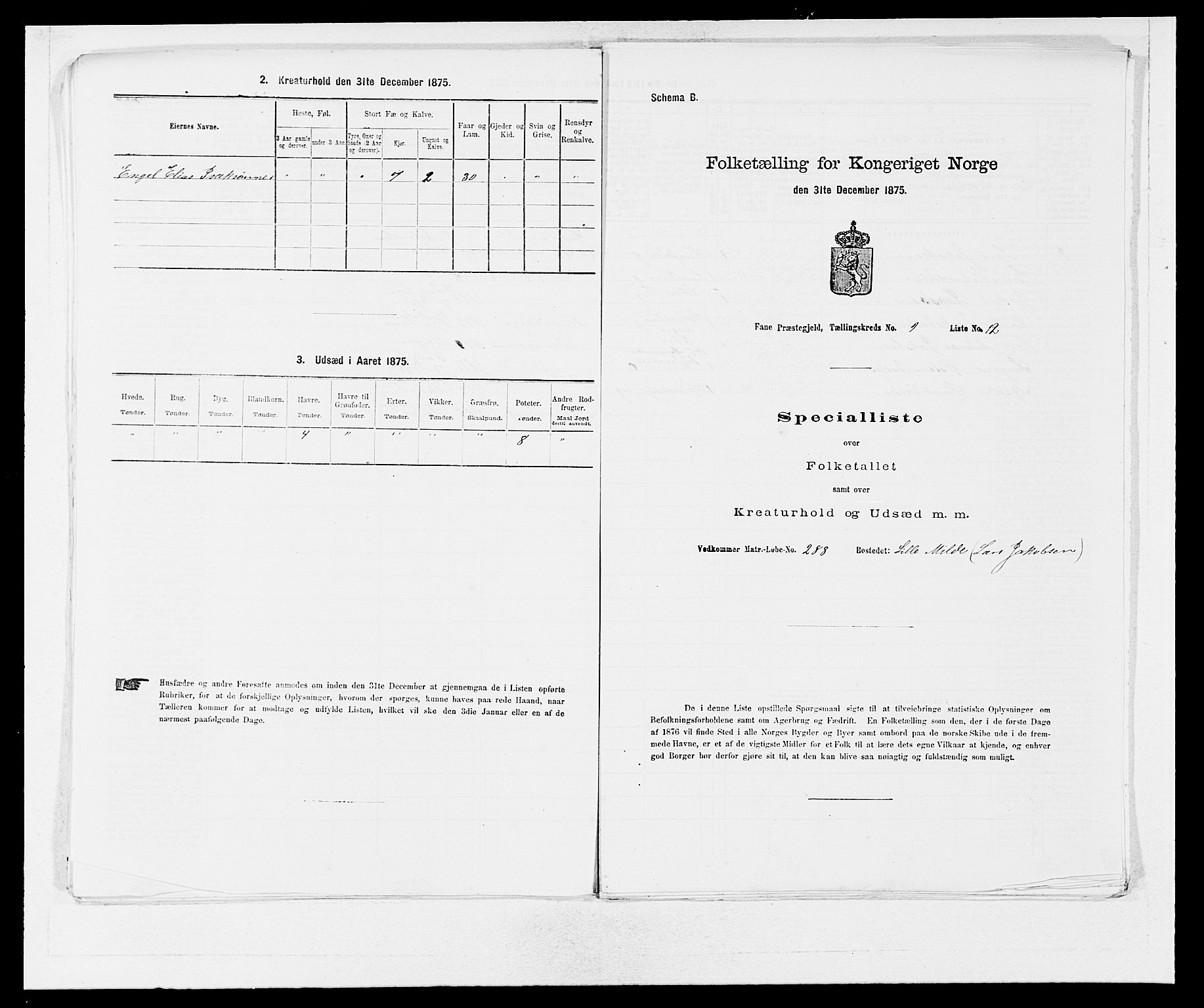 SAB, Folketelling 1875 for 1249P Fana prestegjeld, 1875, s. 920