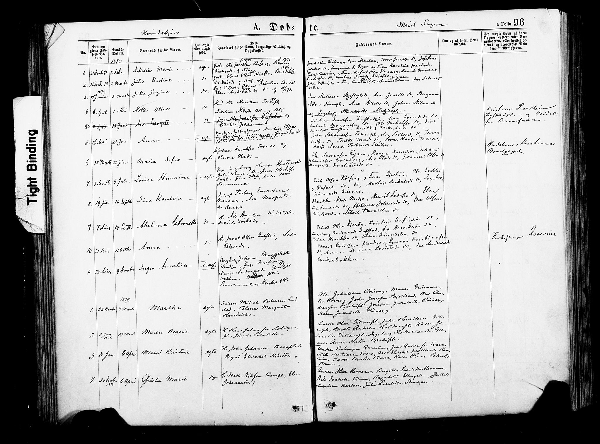 Ministerialprotokoller, klokkerbøker og fødselsregistre - Nord-Trøndelag, SAT/A-1458/735/L0348: Ministerialbok nr. 735A09 /2, 1873-1883, s. 96