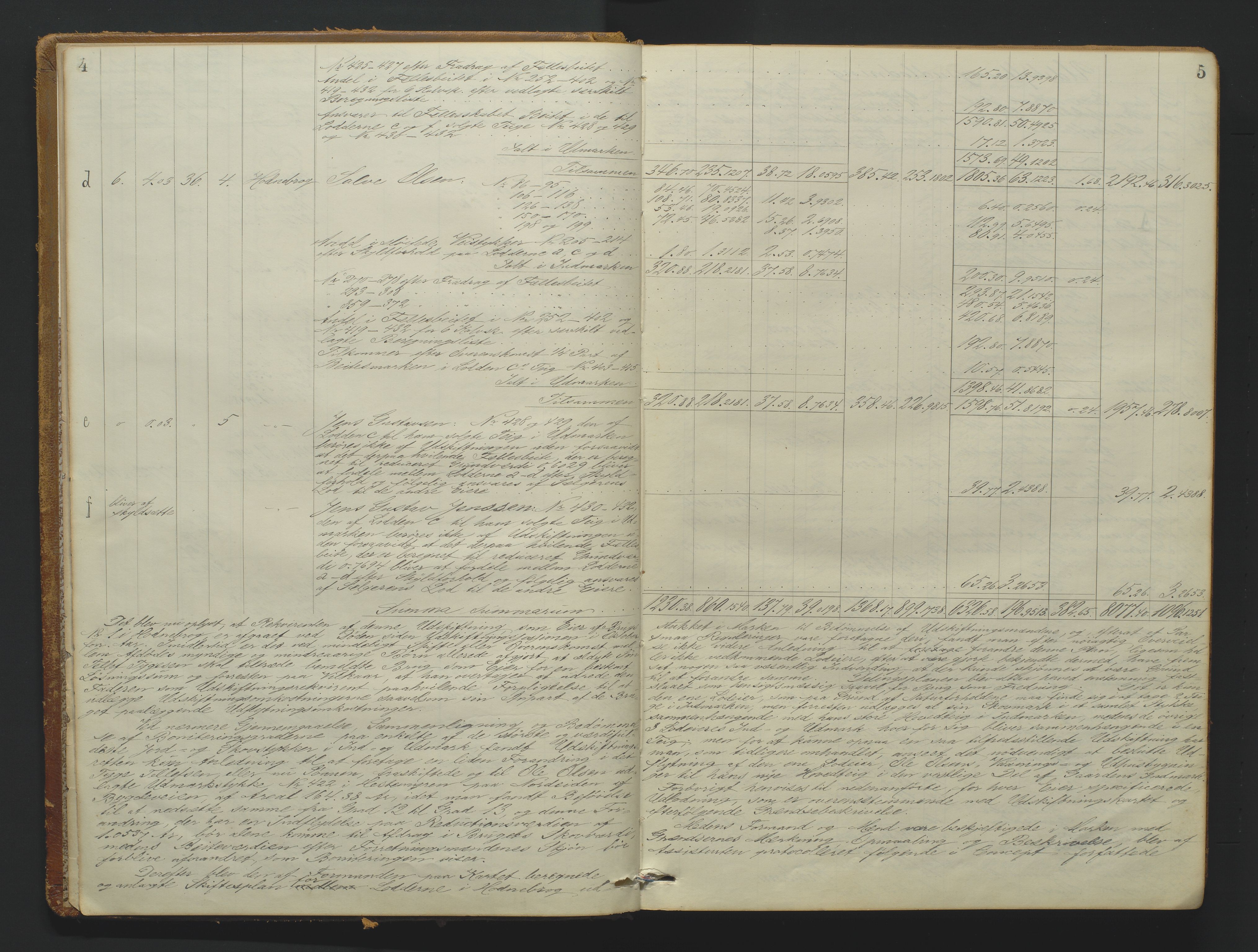 Utskiftningsformannen i Nedenes amt, AV/SAK-1541-0002/F/Fa/Faa/L0020: Utskiftningsprotokoll med gårdsregister, Nedenes amt nr 24, 1892-1903