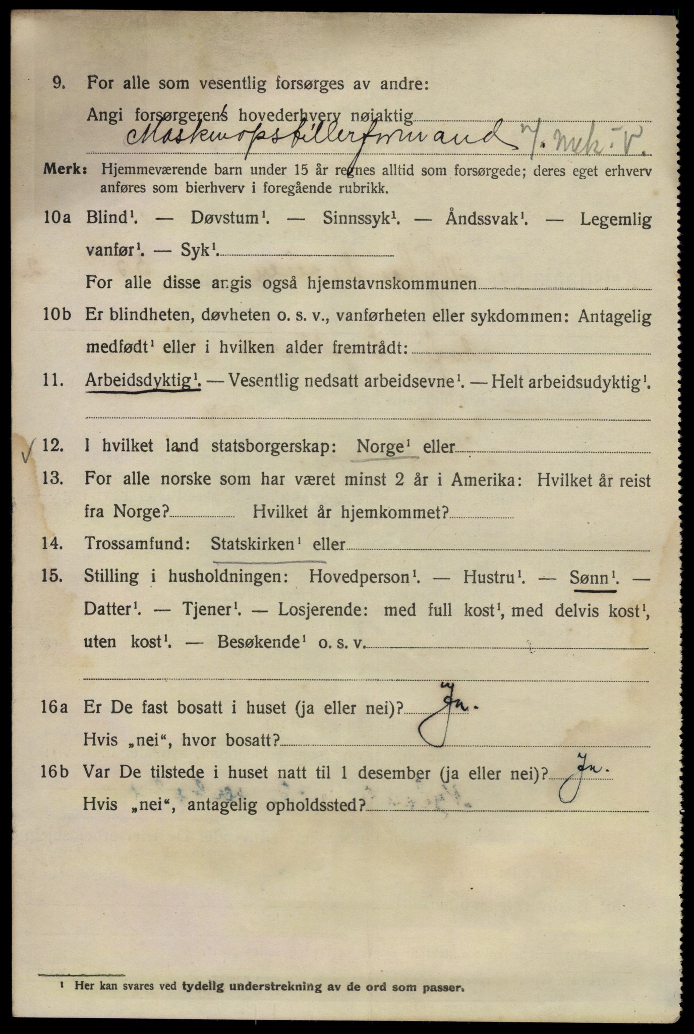 SAO, Folketelling 1920 for 0301 Kristiania kjøpstad, 1920, s. 427706