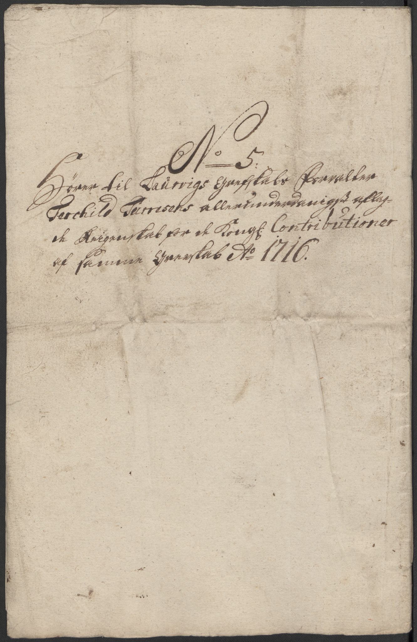 Rentekammeret inntil 1814, Reviderte regnskaper, Fogderegnskap, RA/EA-4092/R33/L1987: Fogderegnskap Larvik grevskap, 1716-1717, s. 158