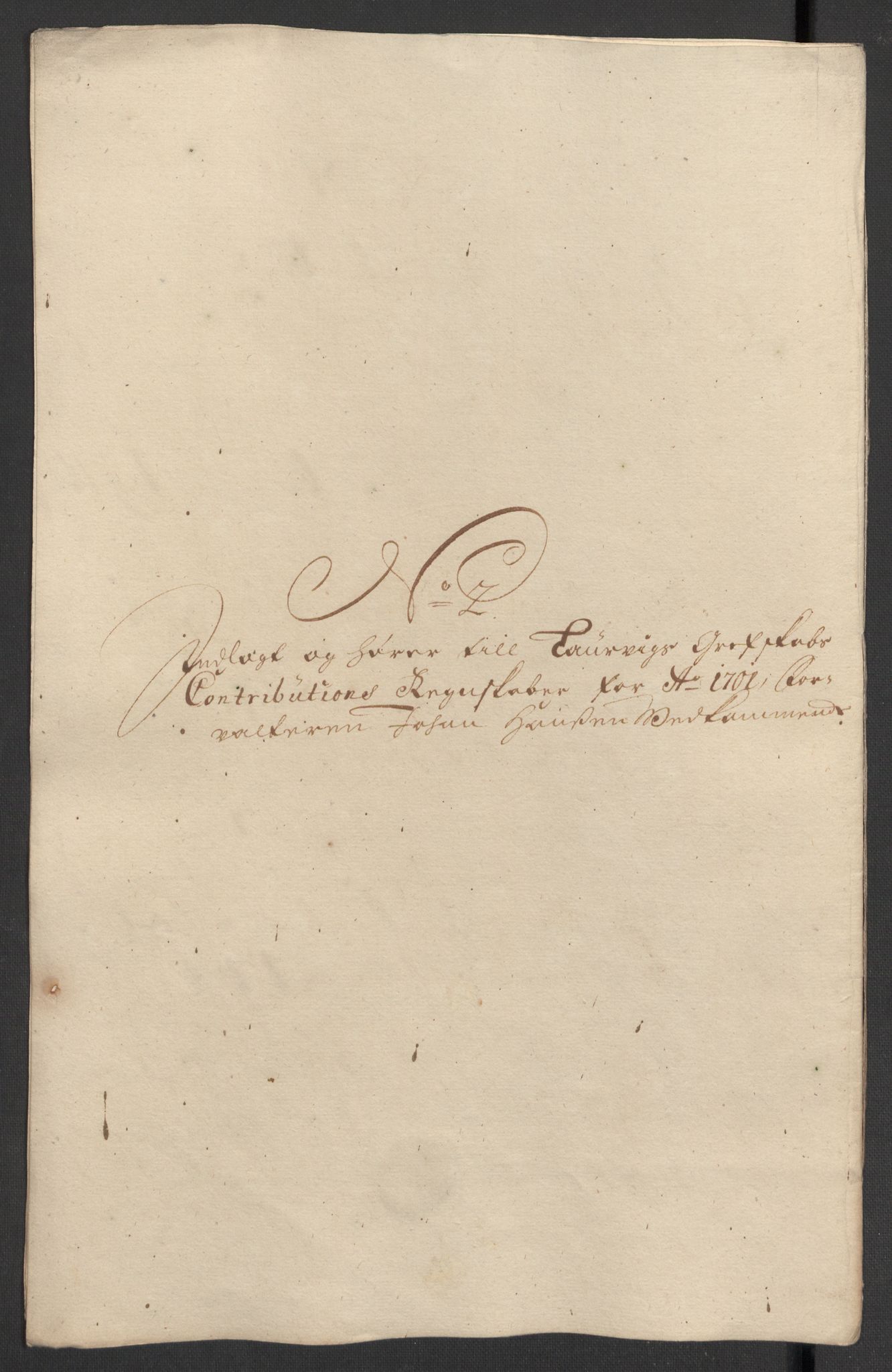 Rentekammeret inntil 1814, Reviderte regnskaper, Fogderegnskap, RA/EA-4092/R33/L1976: Fogderegnskap Larvik grevskap, 1698-1701, s. 326