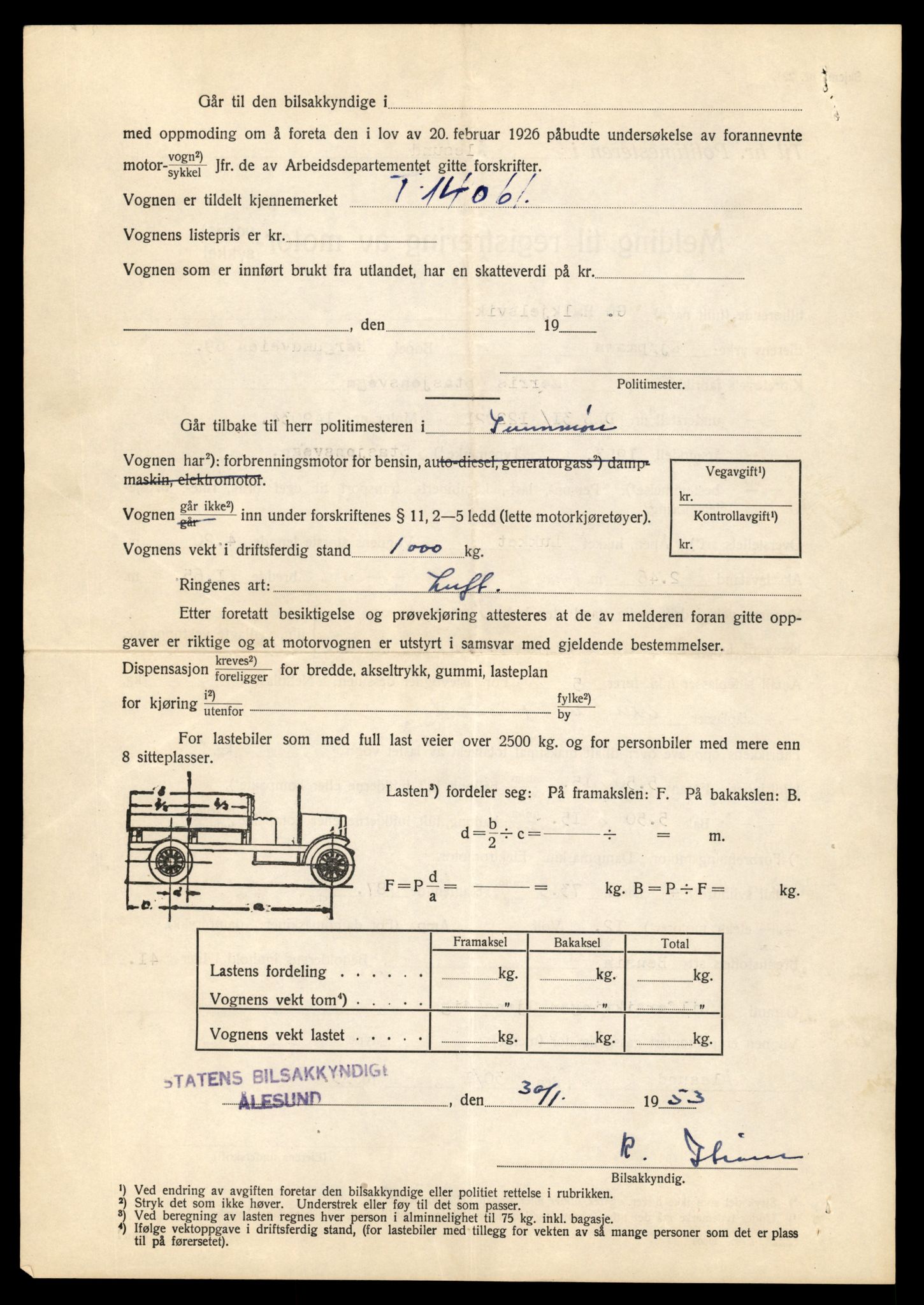 Møre og Romsdal vegkontor - Ålesund trafikkstasjon, AV/SAT-A-4099/F/Fe/L0042: Registreringskort for kjøretøy T 13906 - T 14079, 1927-1998, s. 2734