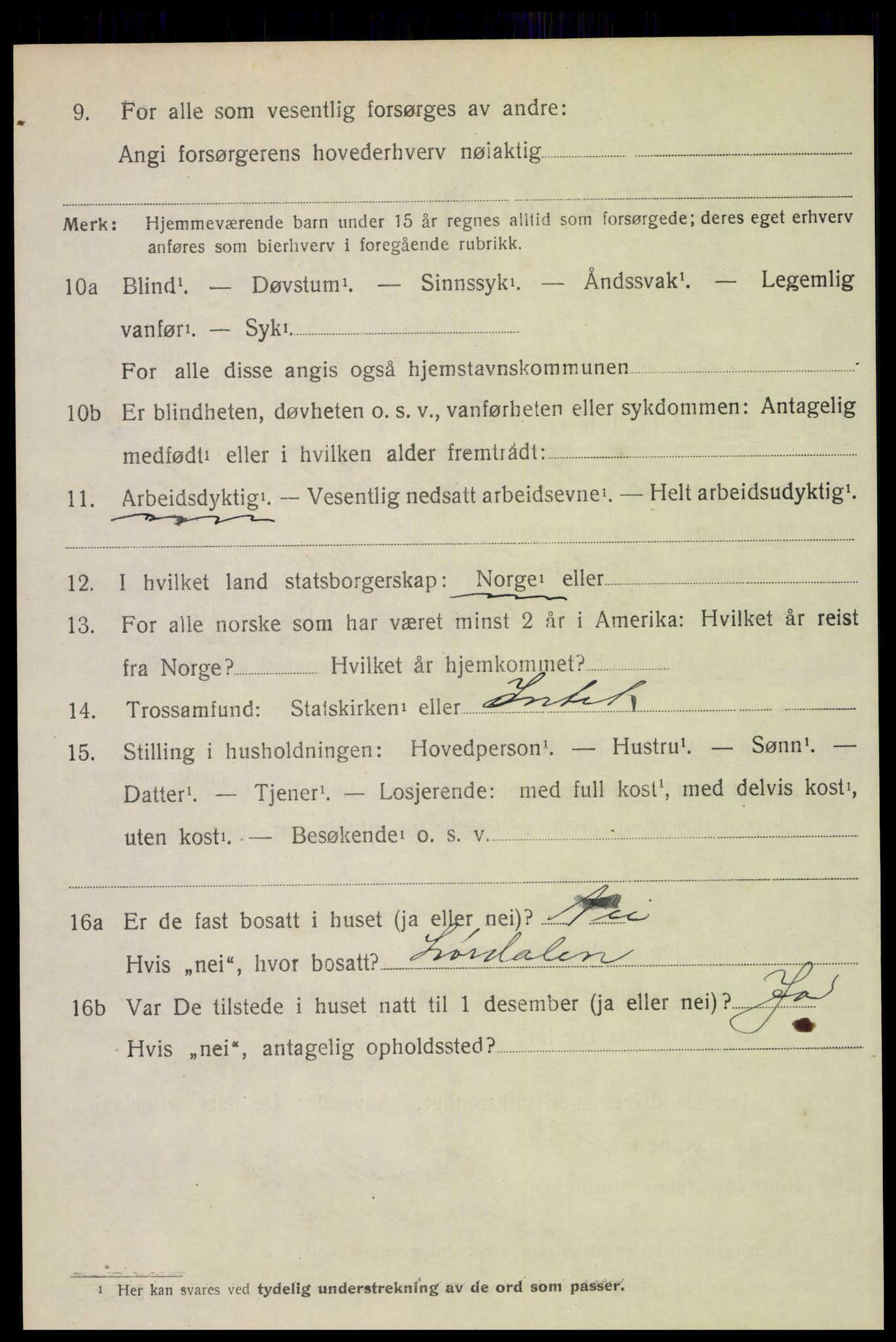 SAH, Folketelling 1920 for 0428 Trysil herred, 1920, s. 4300