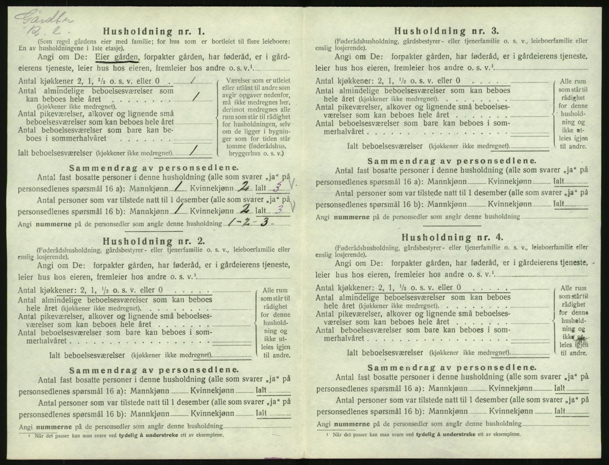 SAK, Folketelling 1920 for 1042 Hidra herred, 1920, s. 31