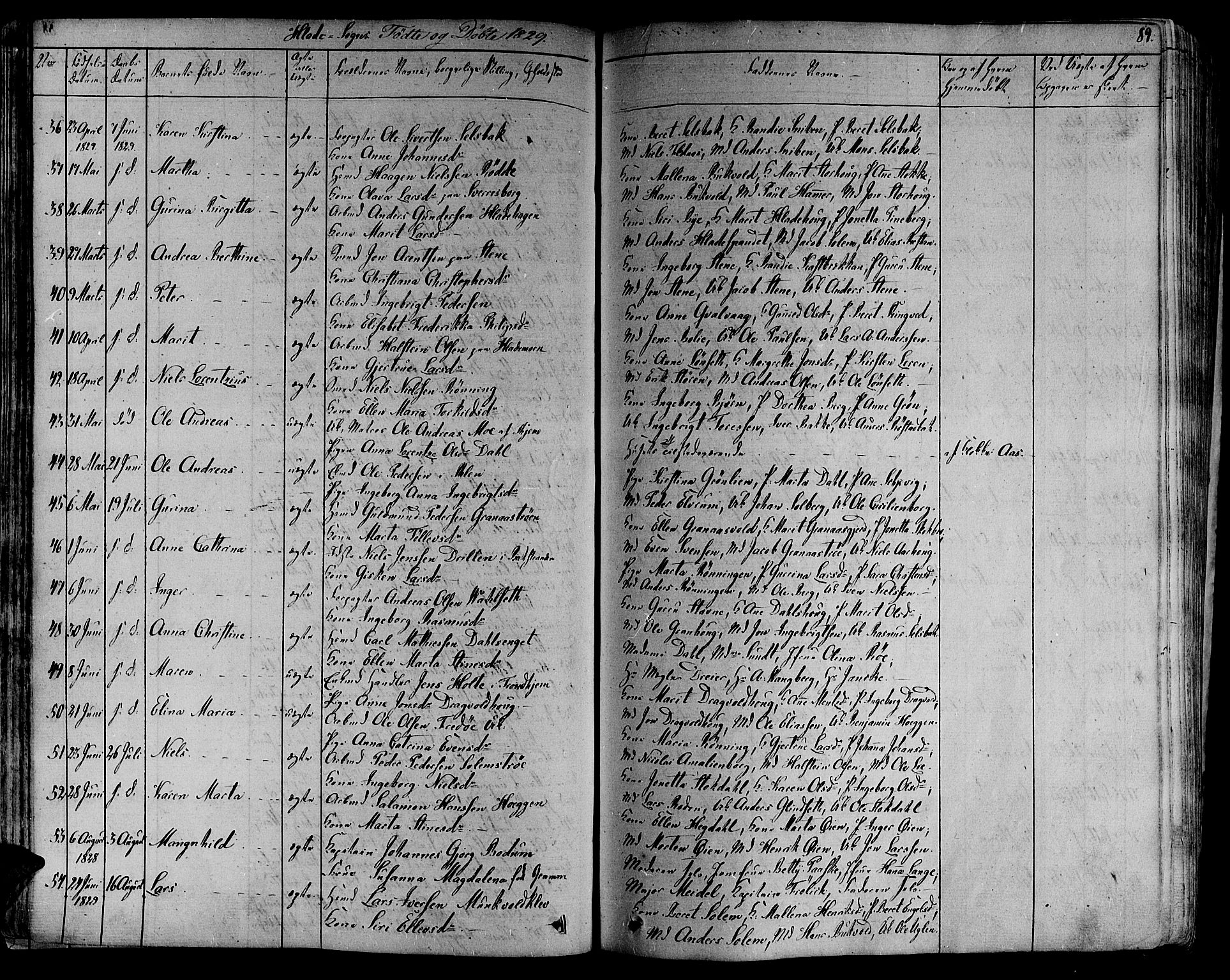 Ministerialprotokoller, klokkerbøker og fødselsregistre - Sør-Trøndelag, SAT/A-1456/606/L0286: Ministerialbok nr. 606A04 /1, 1823-1840, s. 89