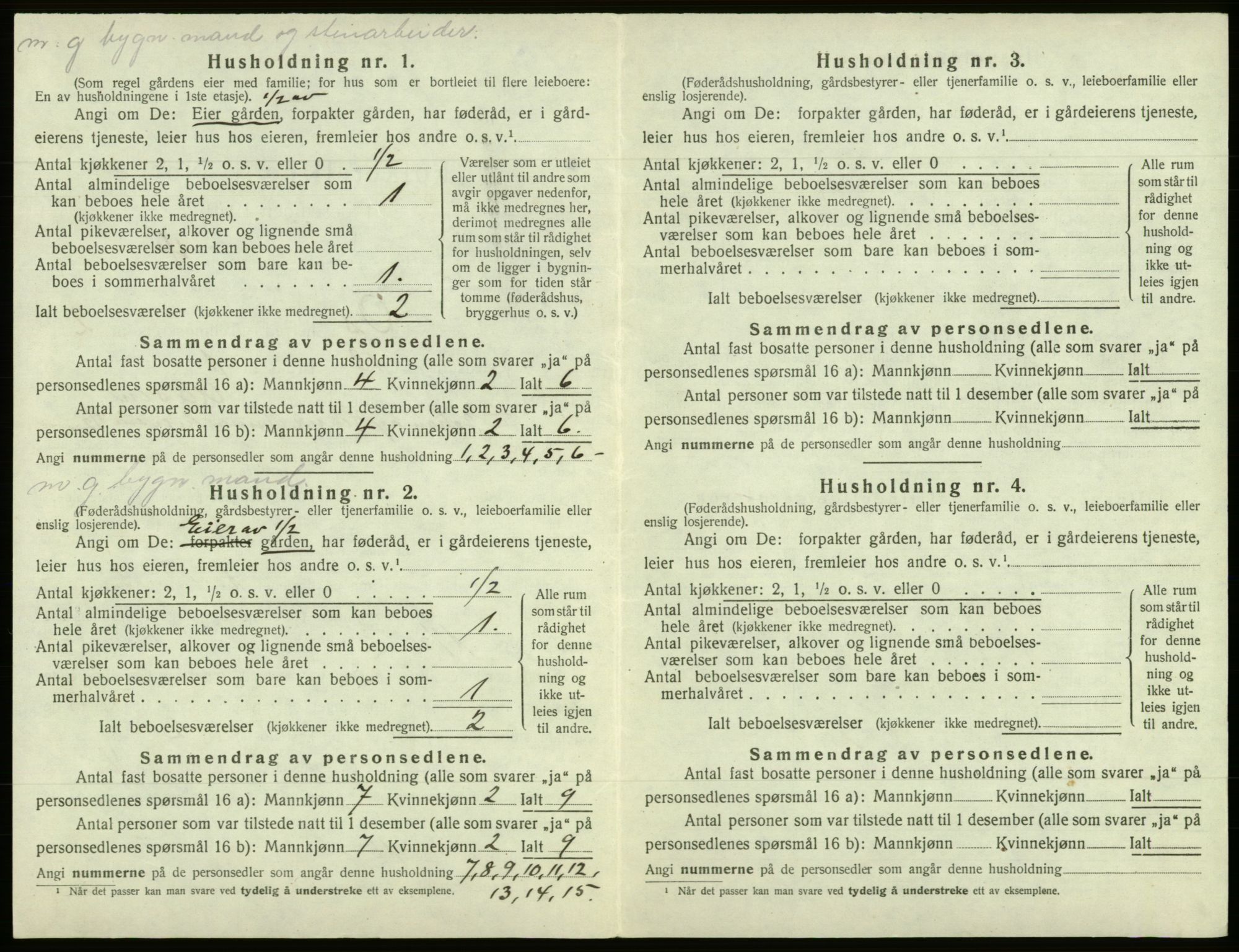 SAB, Folketelling 1920 for 1243 Os herred, 1920, s. 146