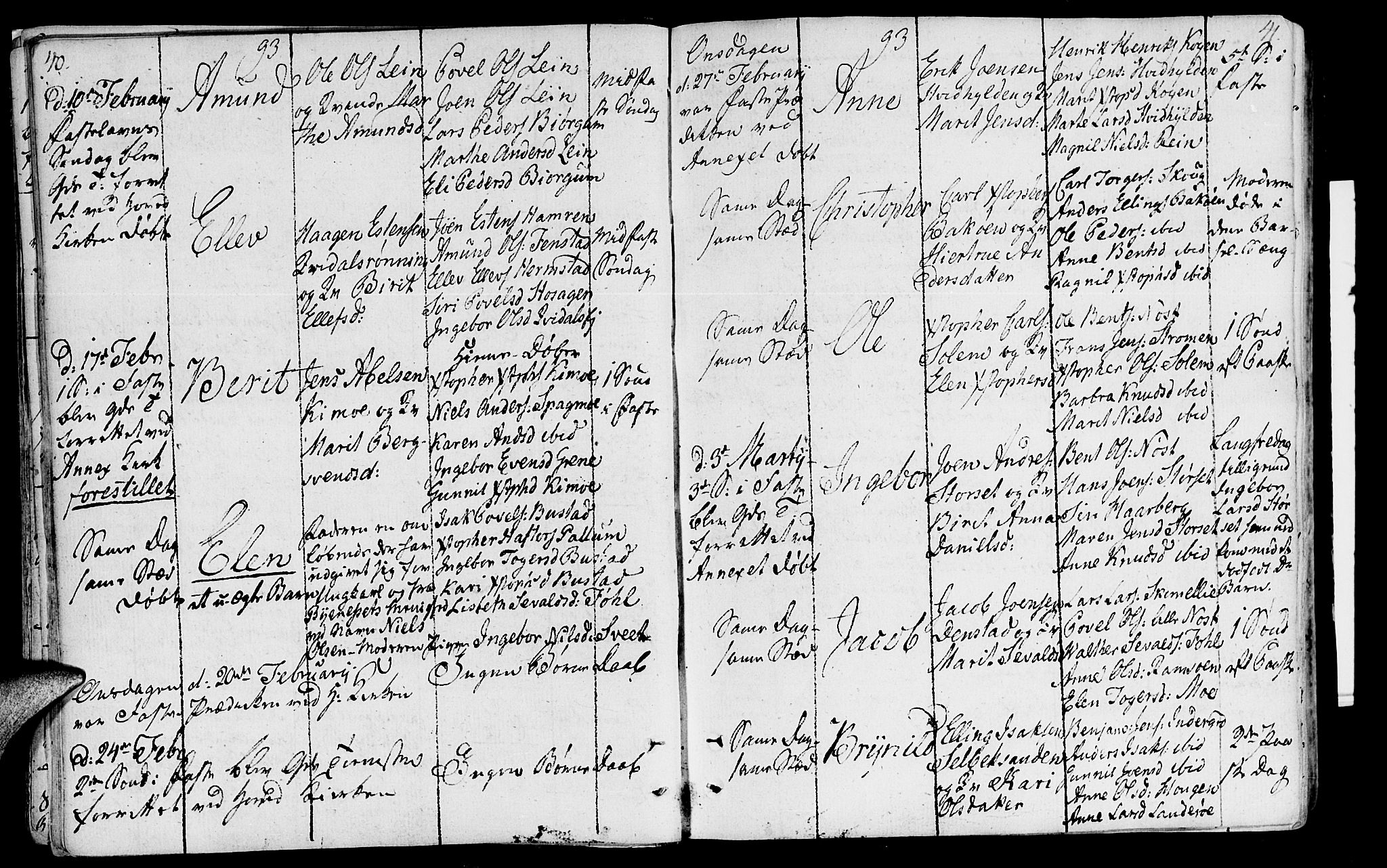 Ministerialprotokoller, klokkerbøker og fødselsregistre - Sør-Trøndelag, AV/SAT-A-1456/646/L0606: Ministerialbok nr. 646A04, 1791-1805, s. 40-41