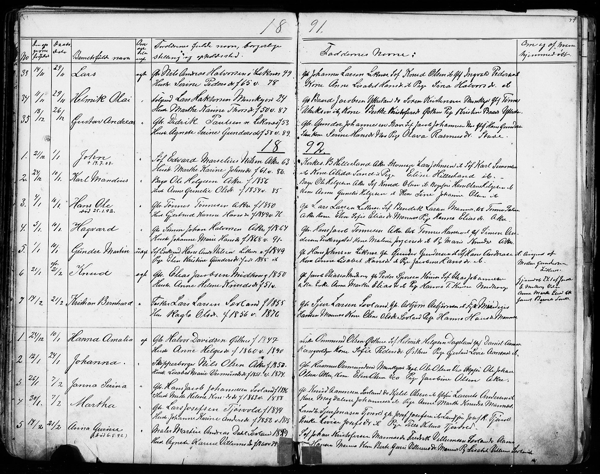 Kopervik sokneprestkontor, AV/SAST-A-101850/H/Ha/Hab/L0002: Klokkerbok nr. B 2, 1881-1905, s. 49
