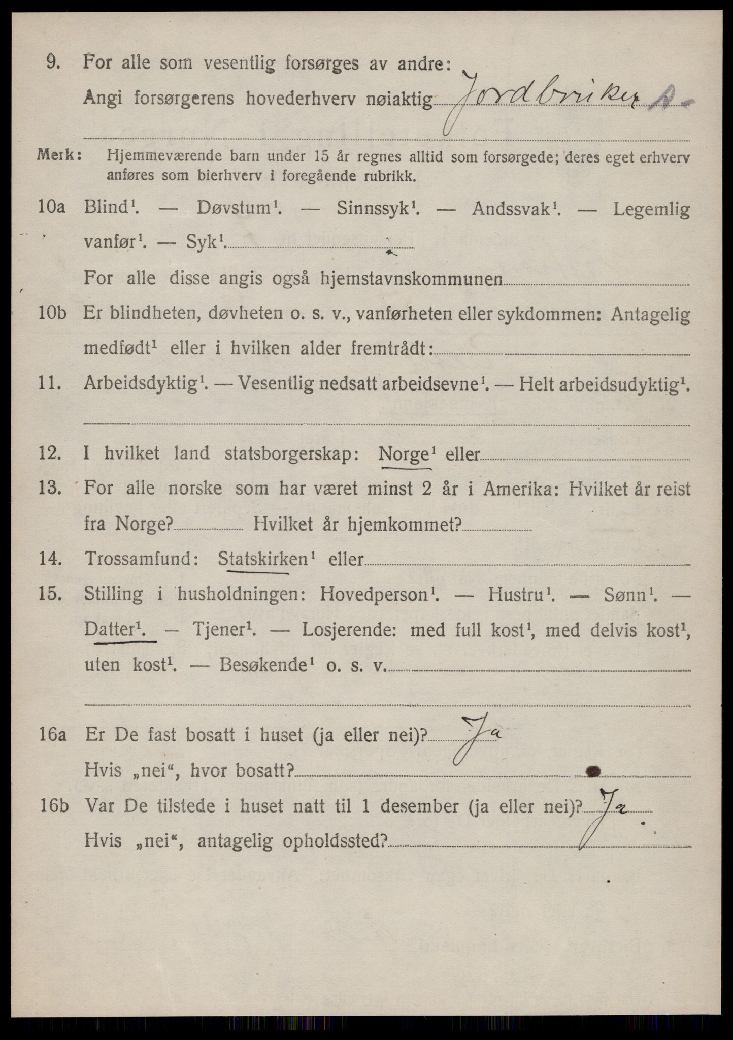 SAT, Folketelling 1920 for 1535 Vestnes herred, 1920, s. 1912