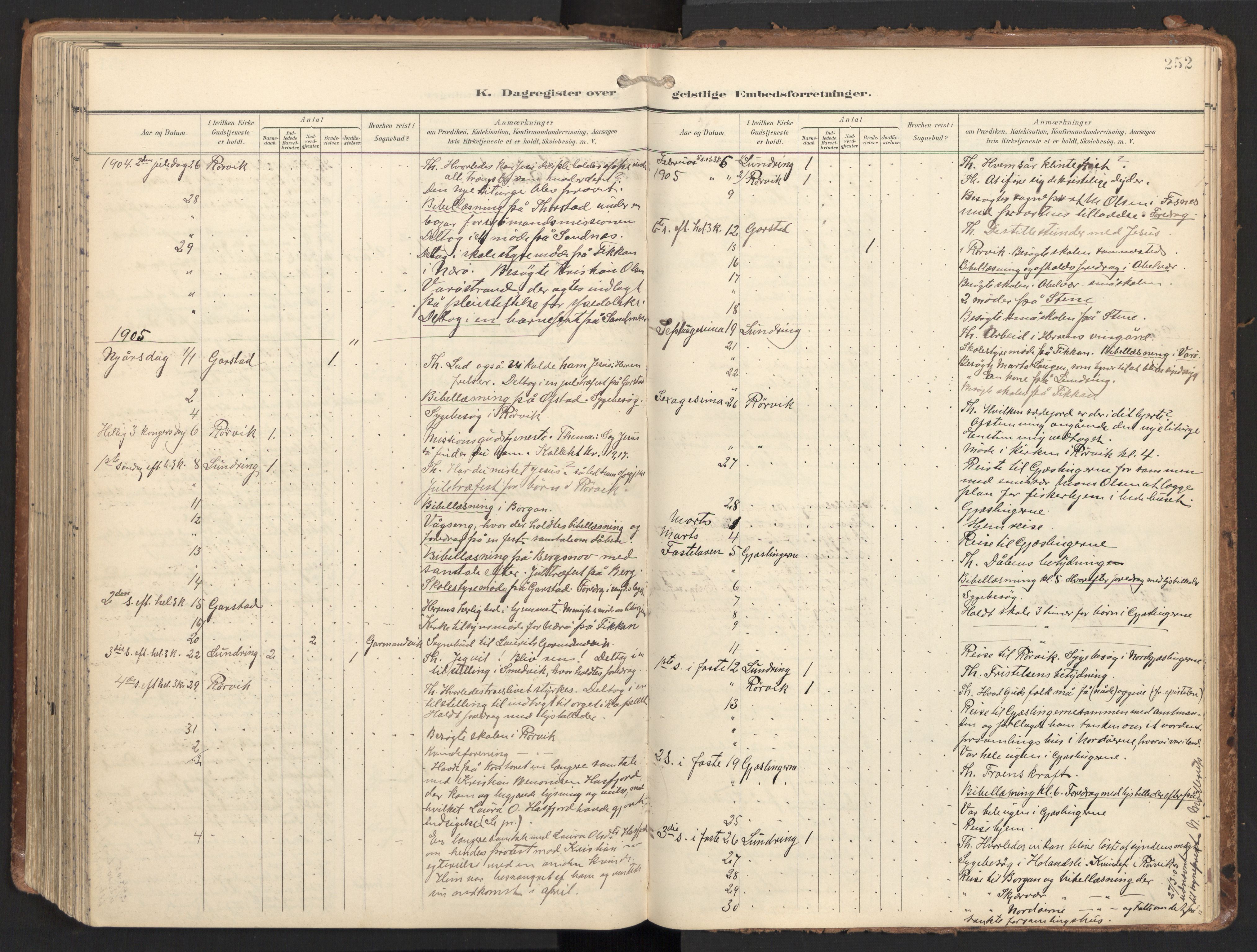 Ministerialprotokoller, klokkerbøker og fødselsregistre - Nord-Trøndelag, AV/SAT-A-1458/784/L0677: Ministerialbok nr. 784A12, 1900-1920, s. 252