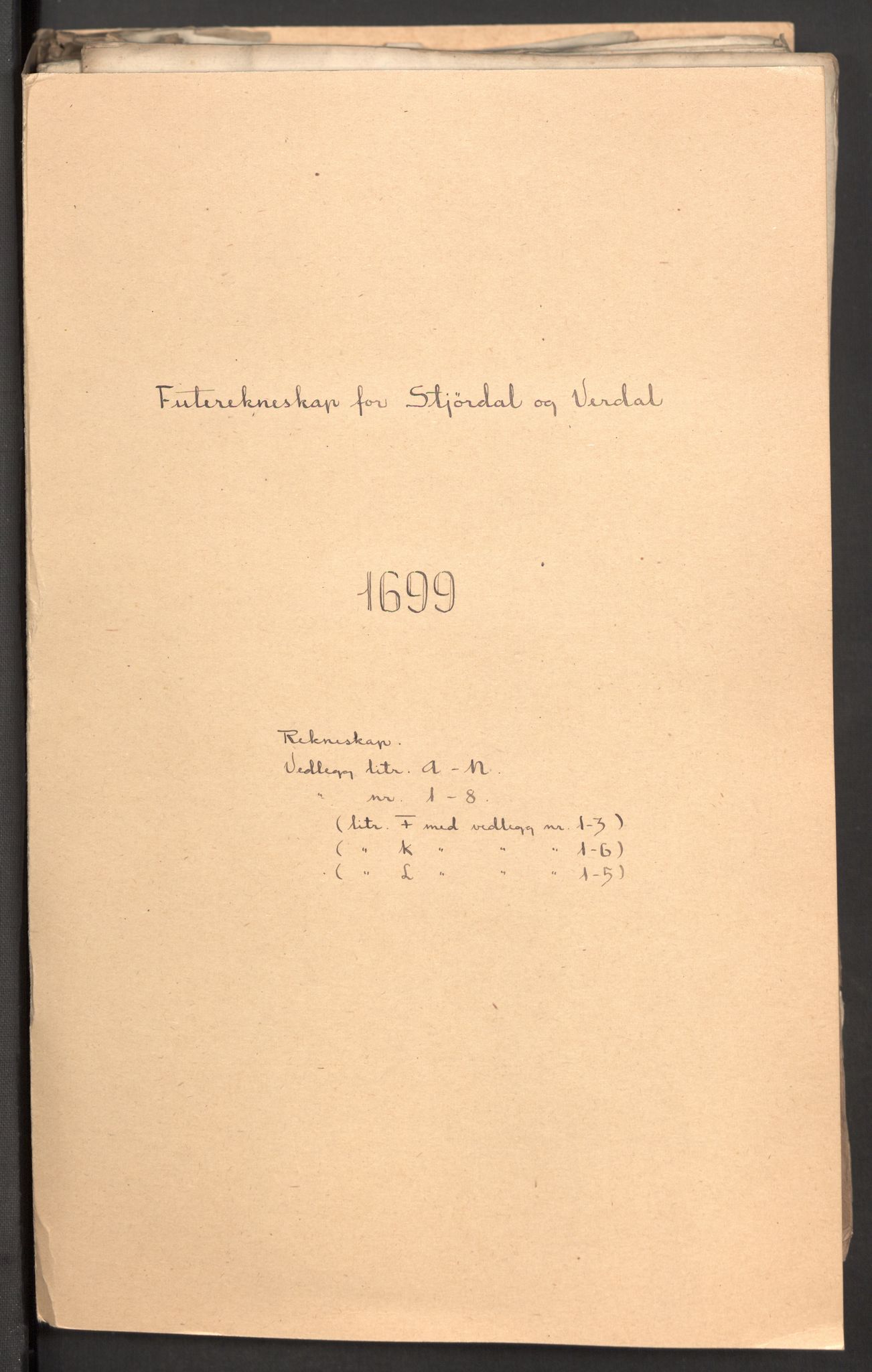 Rentekammeret inntil 1814, Reviderte regnskaper, Fogderegnskap, RA/EA-4092/R62/L4191: Fogderegnskap Stjørdal og Verdal, 1699, s. 2
