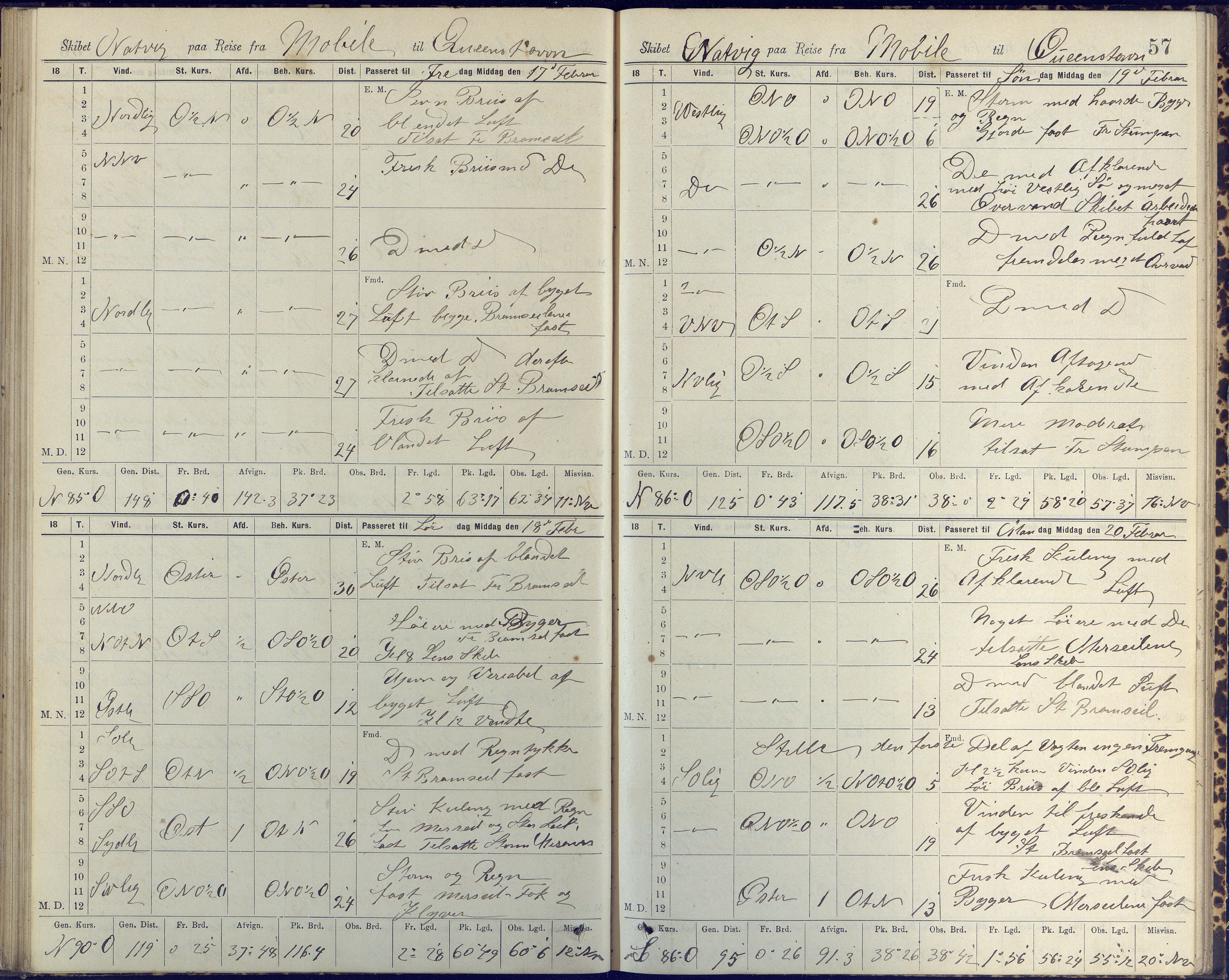 Fartøysarkivet, AAKS/PA-1934/F/L0223: Natvig (bark), 1875-1904, s. 57