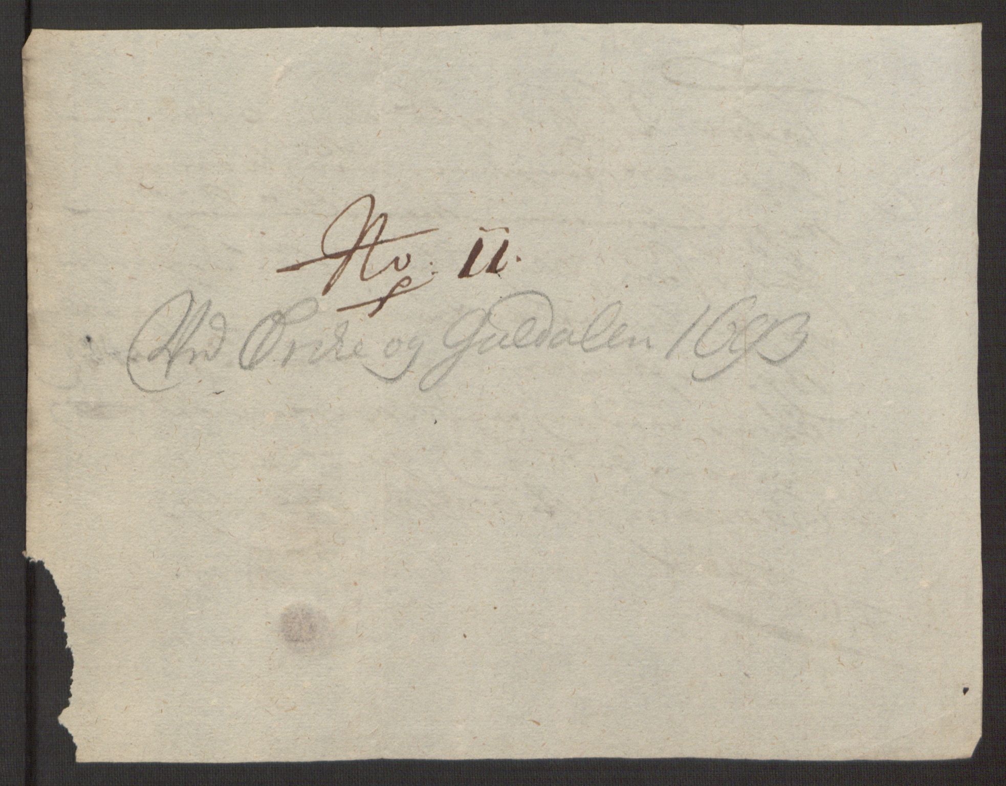 Rentekammeret inntil 1814, Reviderte regnskaper, Fogderegnskap, RA/EA-4092/R58/L3938: Fogderegnskap Orkdal, 1693, s. 201