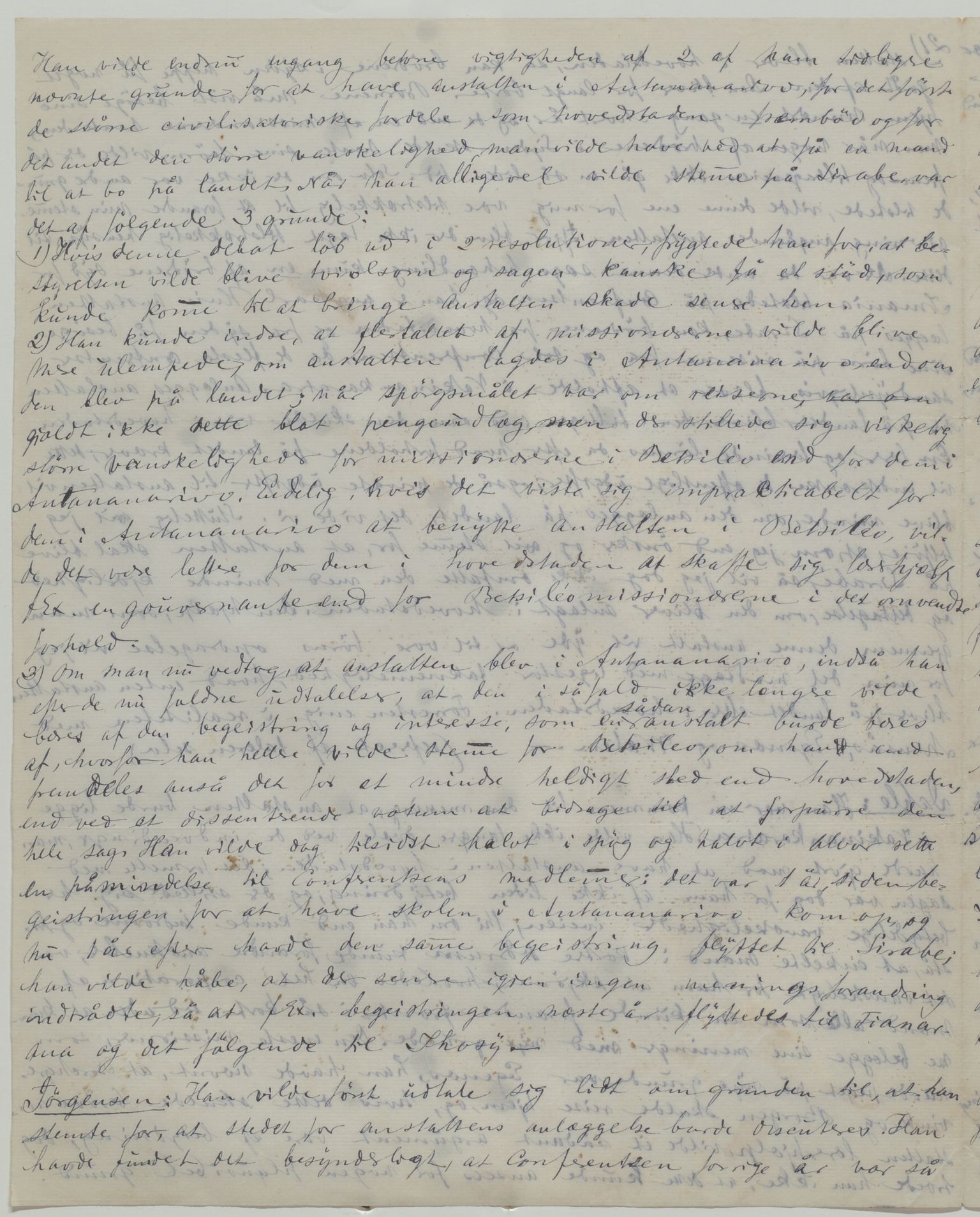 Det Norske Misjonsselskap - hovedadministrasjonen, VID/MA-A-1045/D/Da/Daa/L0035/0009: Konferansereferat og årsberetninger / Konferansereferat fra Madagaskar Innland., 1880