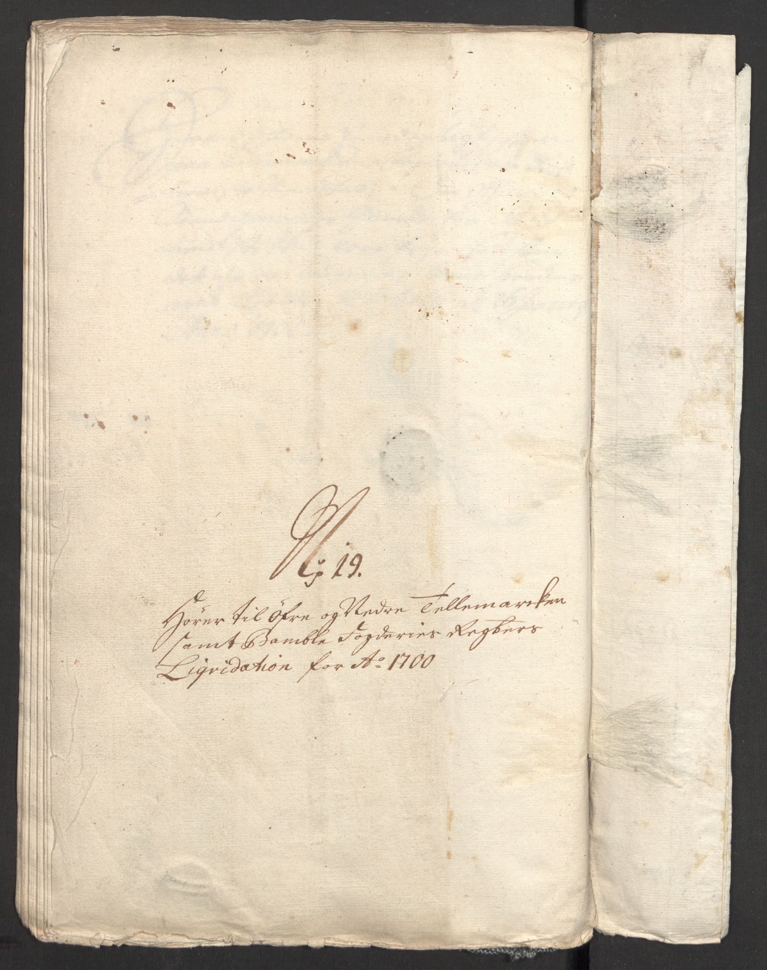 Rentekammeret inntil 1814, Reviderte regnskaper, Fogderegnskap, RA/EA-4092/R36/L2104: Fogderegnskap Øvre og Nedre Telemark og Bamble, 1700, s. 353