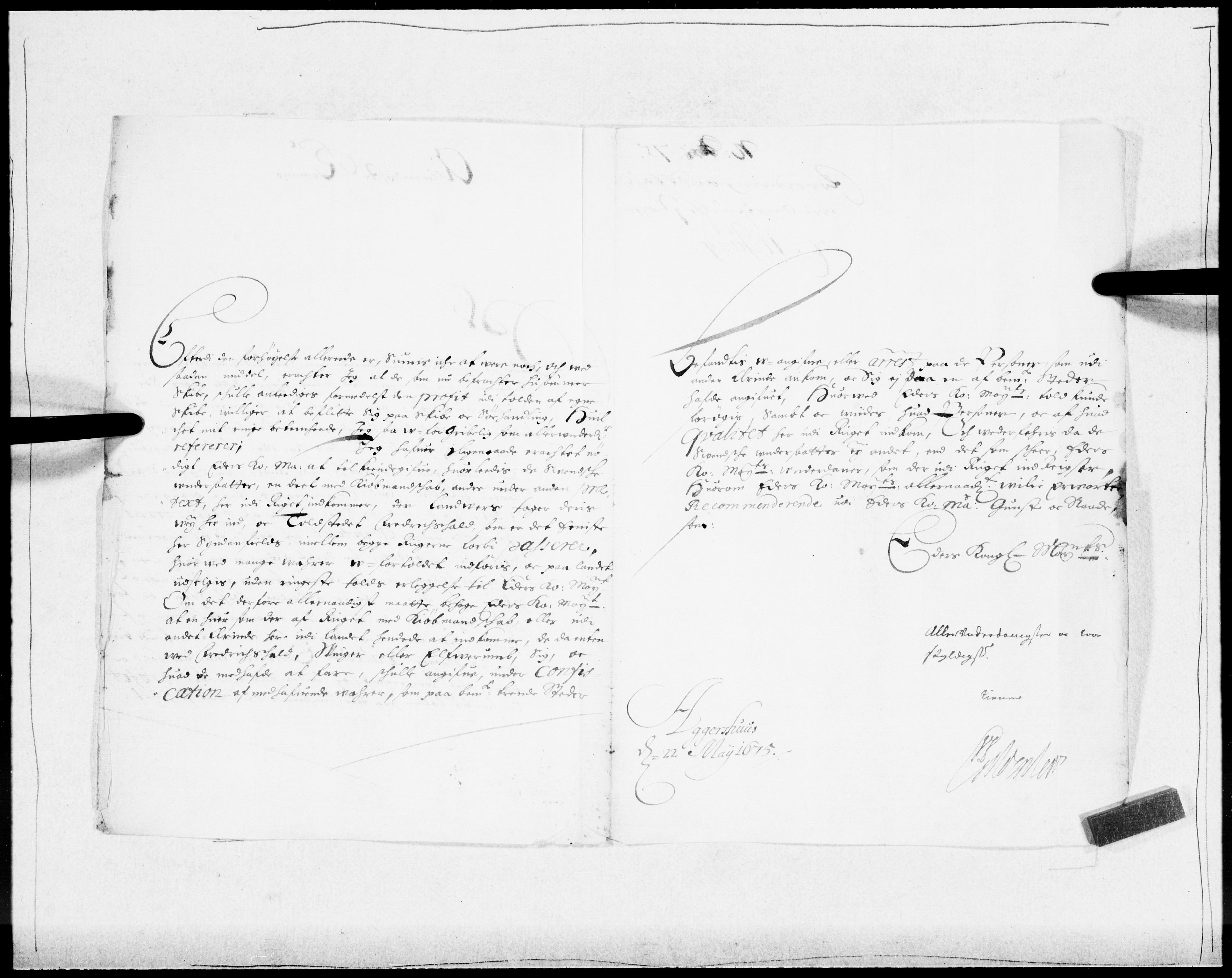 Danske Kanselli 1572-1799, AV/RA-EA-3023/F/Fc/Fcc/Fcca/L0032: Norske innlegg 1572-1799, 1674-1680, s. 223