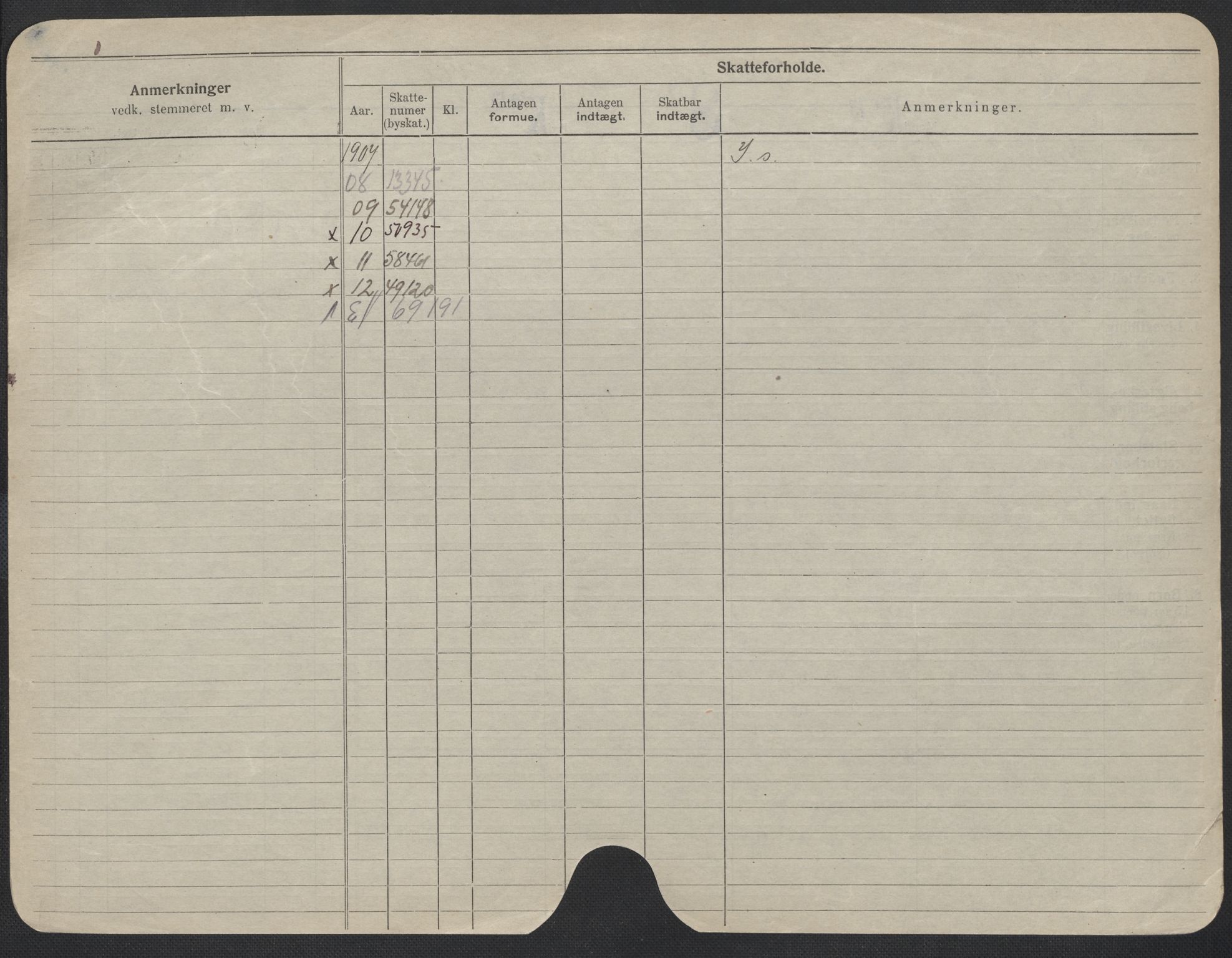 Oslo folkeregister, Registerkort, SAO/A-11715/F/Fa/Fac/L0010: Menn, 1906-1914, s. 1201b