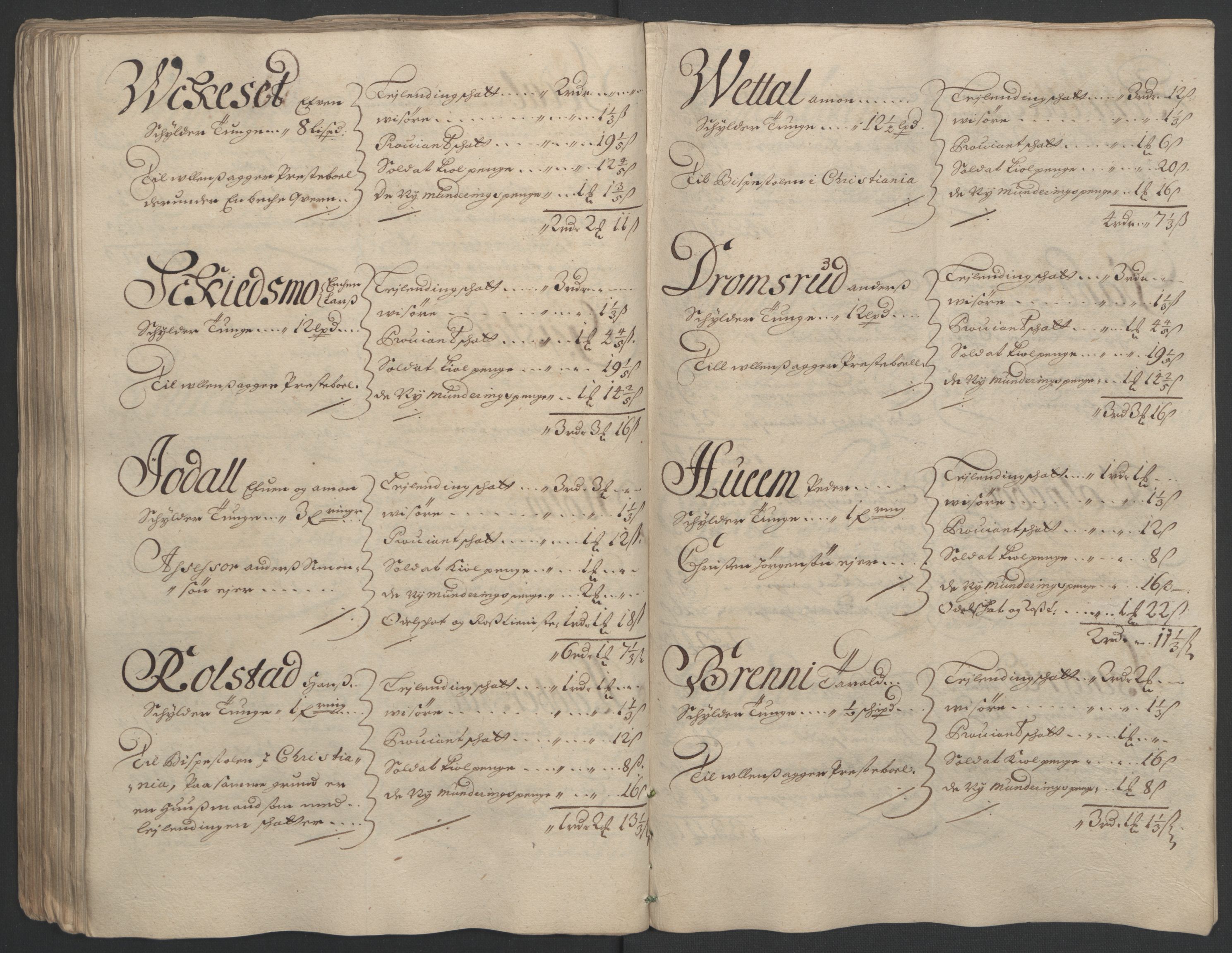 Rentekammeret inntil 1814, Reviderte regnskaper, Fogderegnskap, AV/RA-EA-4092/R12/L0703: Fogderegnskap Øvre Romerike, 1691, s. 188