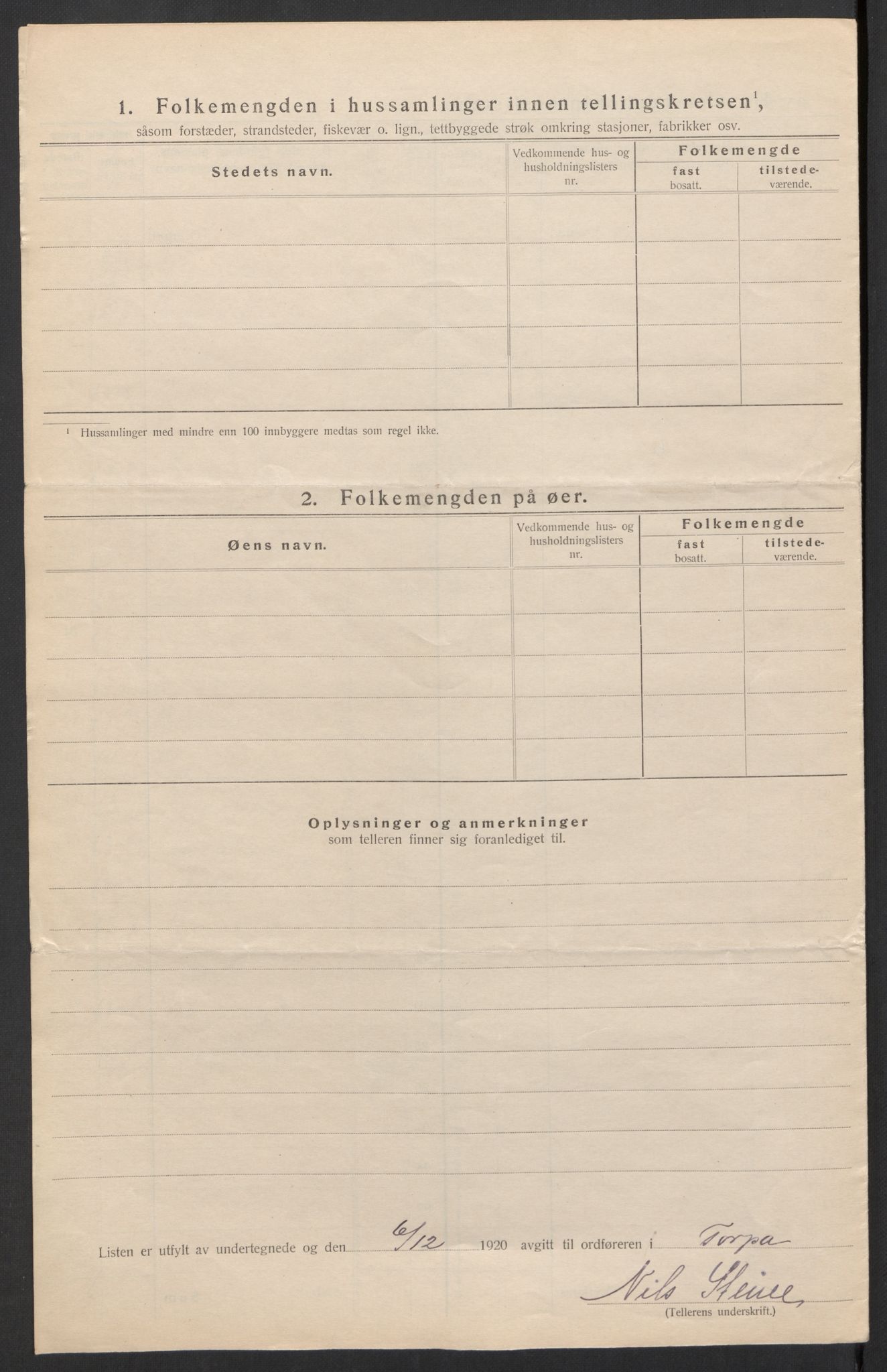 SAH, Folketelling 1920 for 0539 Torpa herred, 1920, s. 23