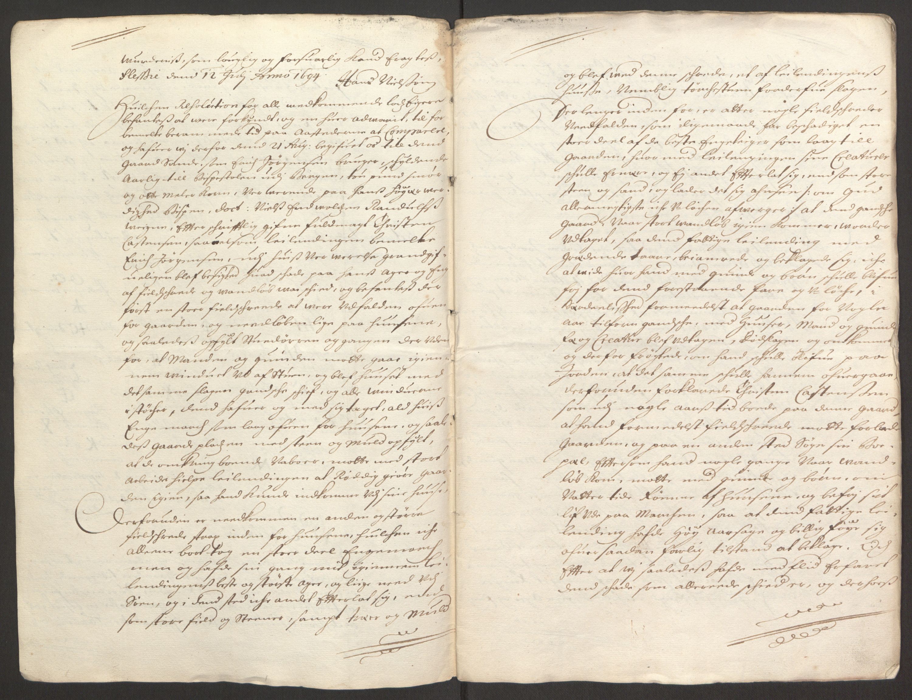 Rentekammeret inntil 1814, Reviderte regnskaper, Fogderegnskap, RA/EA-4092/R52/L3307: Fogderegnskap Sogn, 1693-1694, s. 467