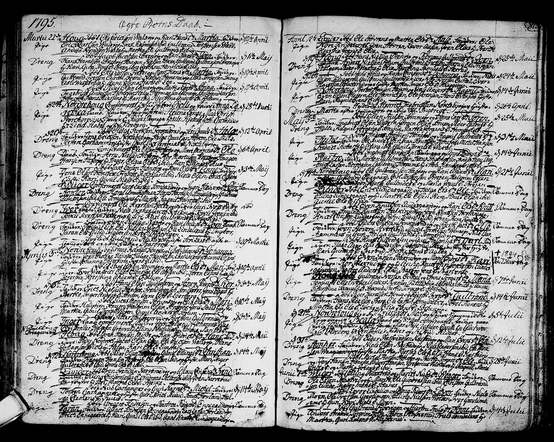 Norderhov kirkebøker, AV/SAKO-A-237/F/Fa/L0006: Ministerialbok nr. 6, 1789-1811, s. 81