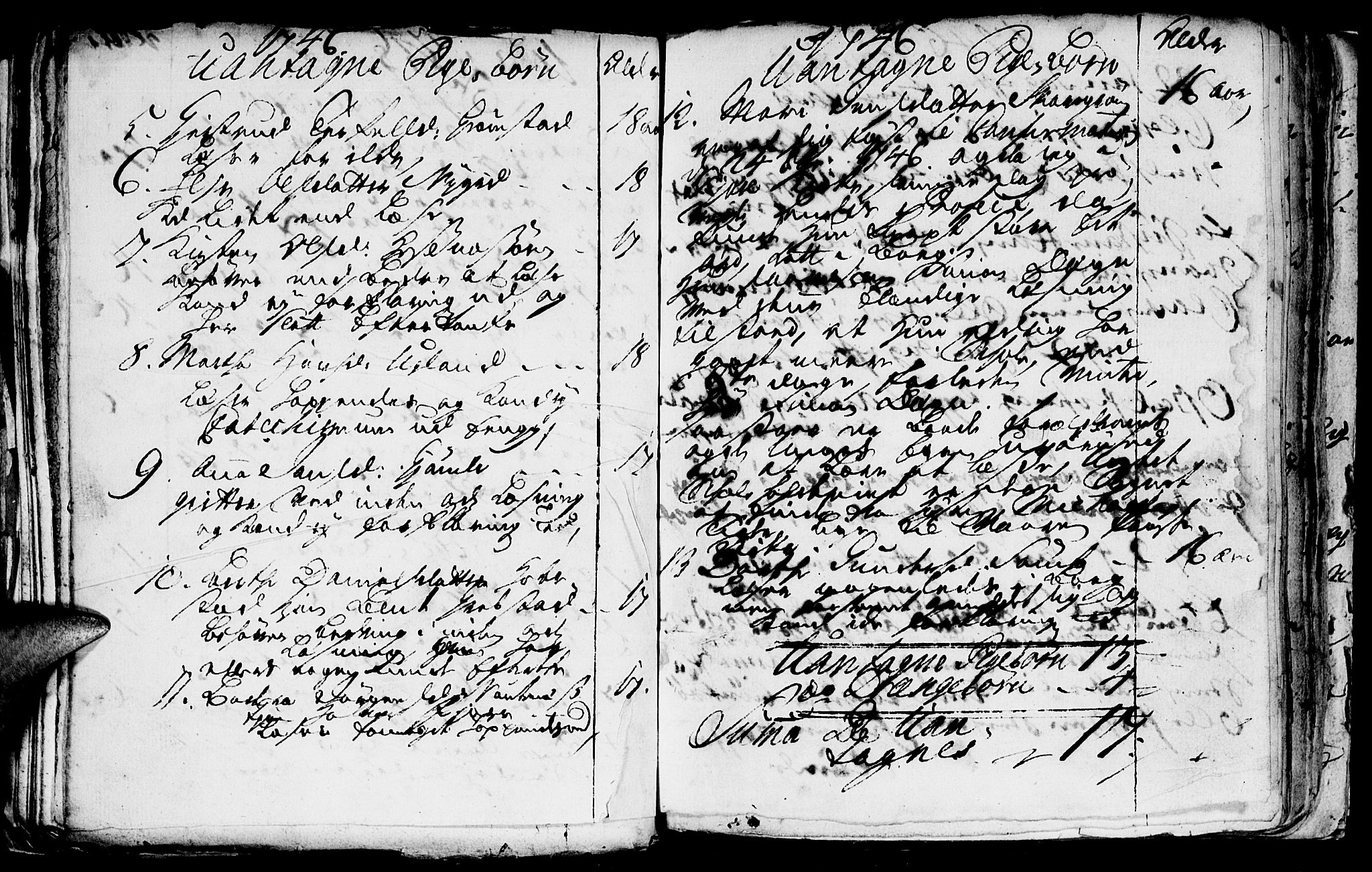 Fjære sokneprestkontor, AV/SAK-1111-0011/F/Fb/L0001: Klokkerbok nr. B 1, 1732-1750, s. 146