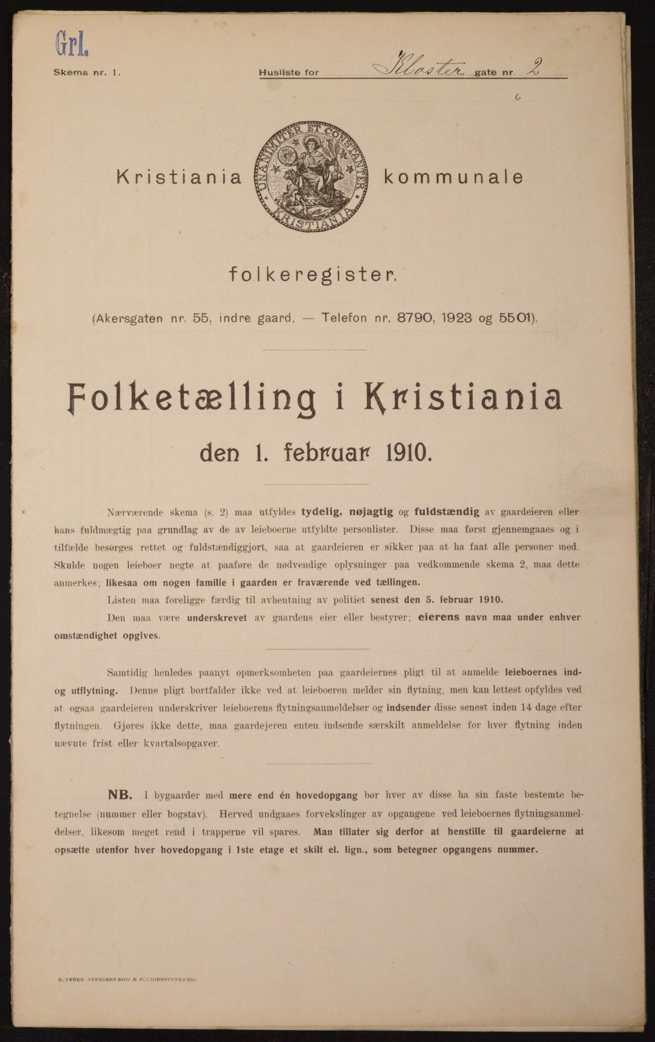 OBA, Kommunal folketelling 1.2.1910 for Kristiania, 1910, s. 50612