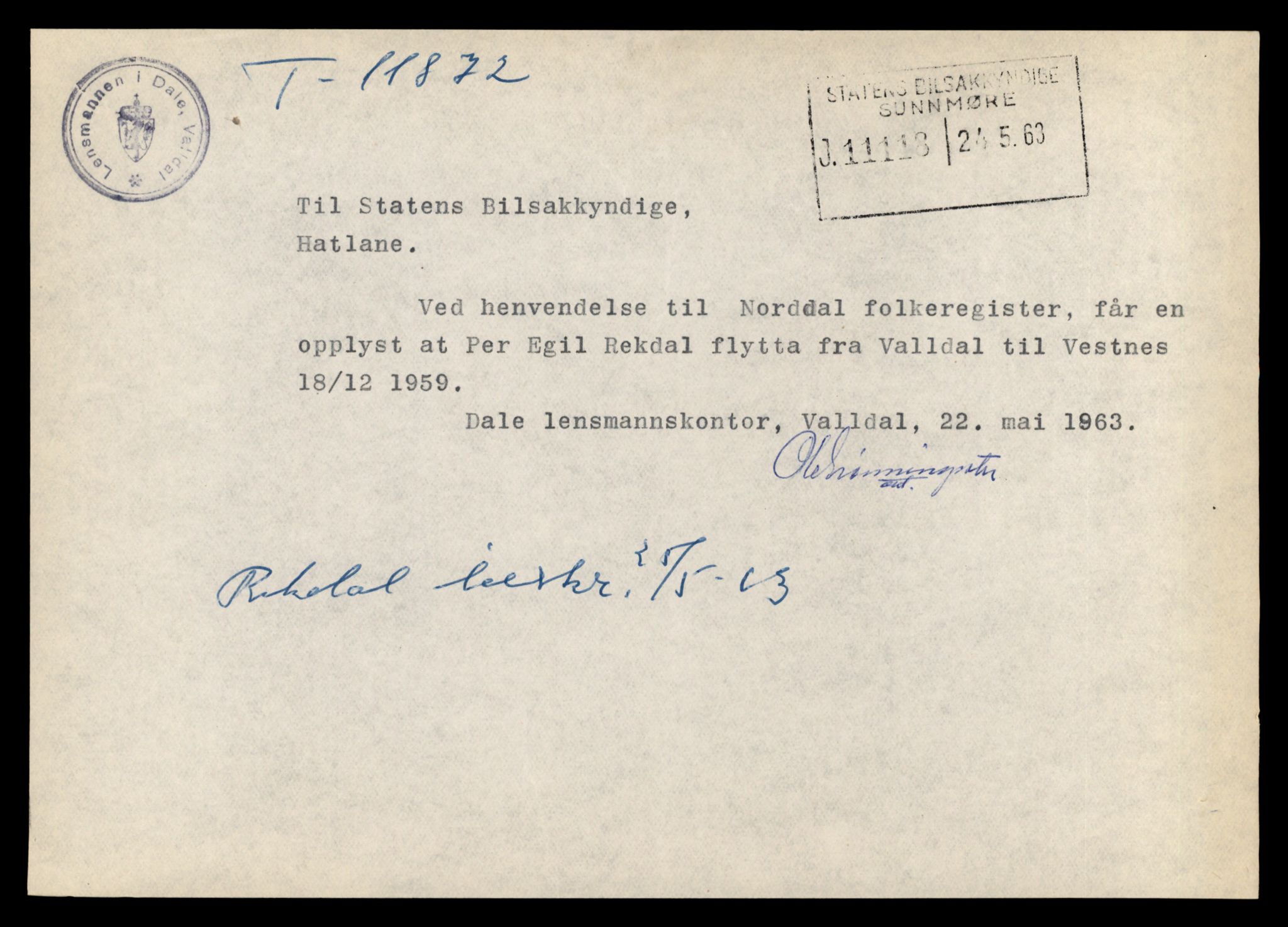 Møre og Romsdal vegkontor - Ålesund trafikkstasjon, AV/SAT-A-4099/F/Fe/L0031: Registreringskort for kjøretøy T 11800 - T 11996, 1927-1998, s. 1329