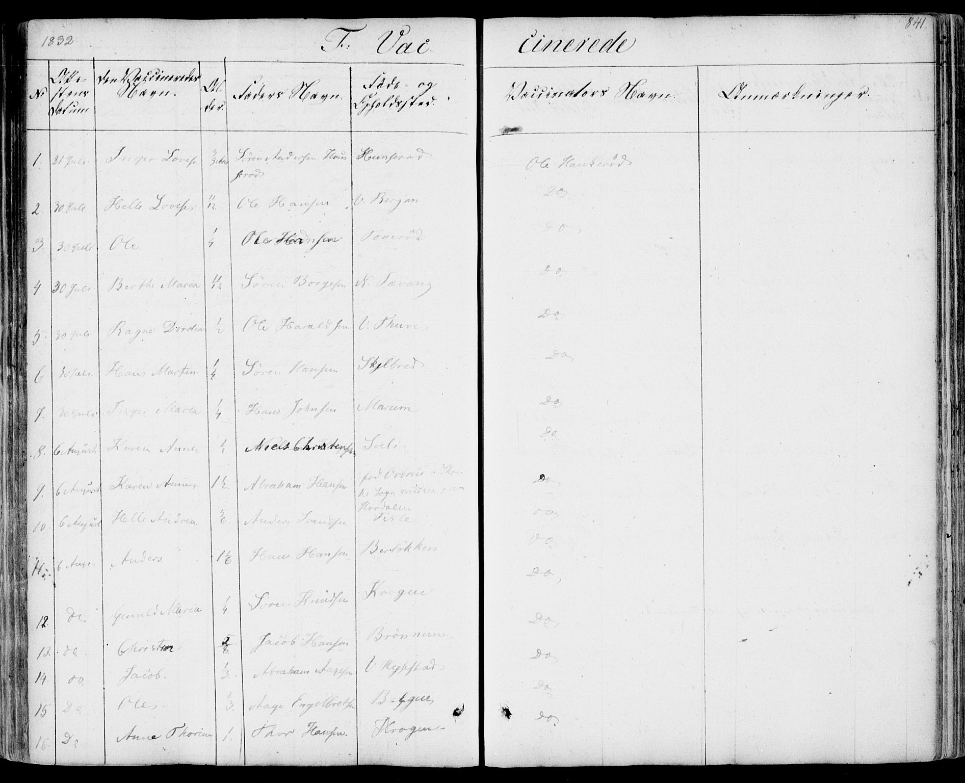 Sandar kirkebøker, AV/SAKO-A-243/F/Fa/L0005: Ministerialbok nr. 5, 1832-1847, s. 840-841