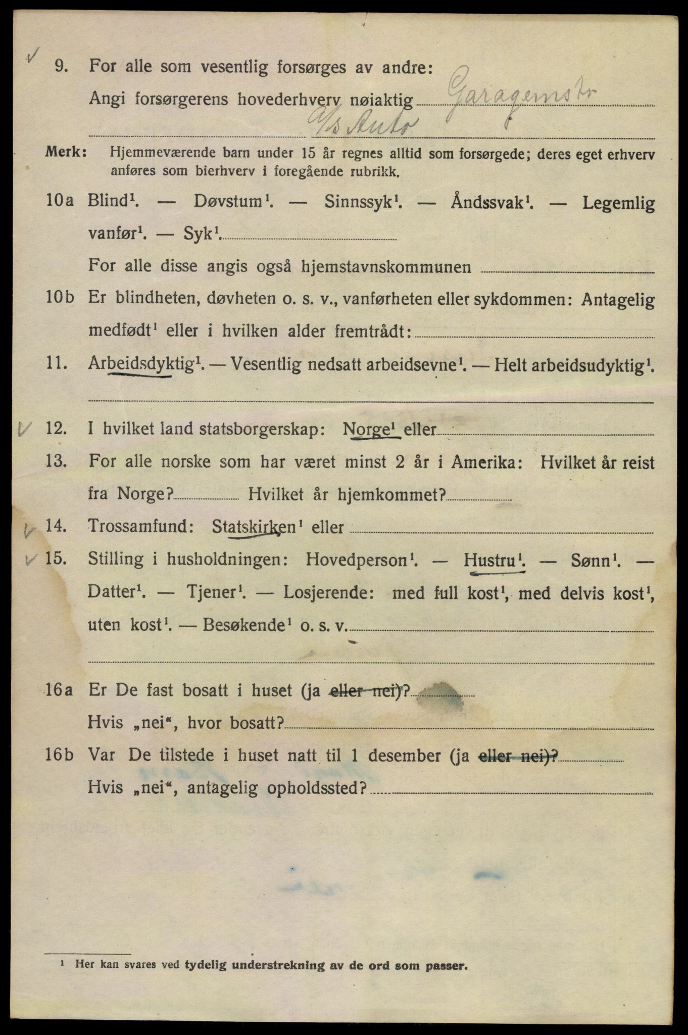 SAO, Folketelling 1920 for 0301 Kristiania kjøpstad, 1920, s. 364728