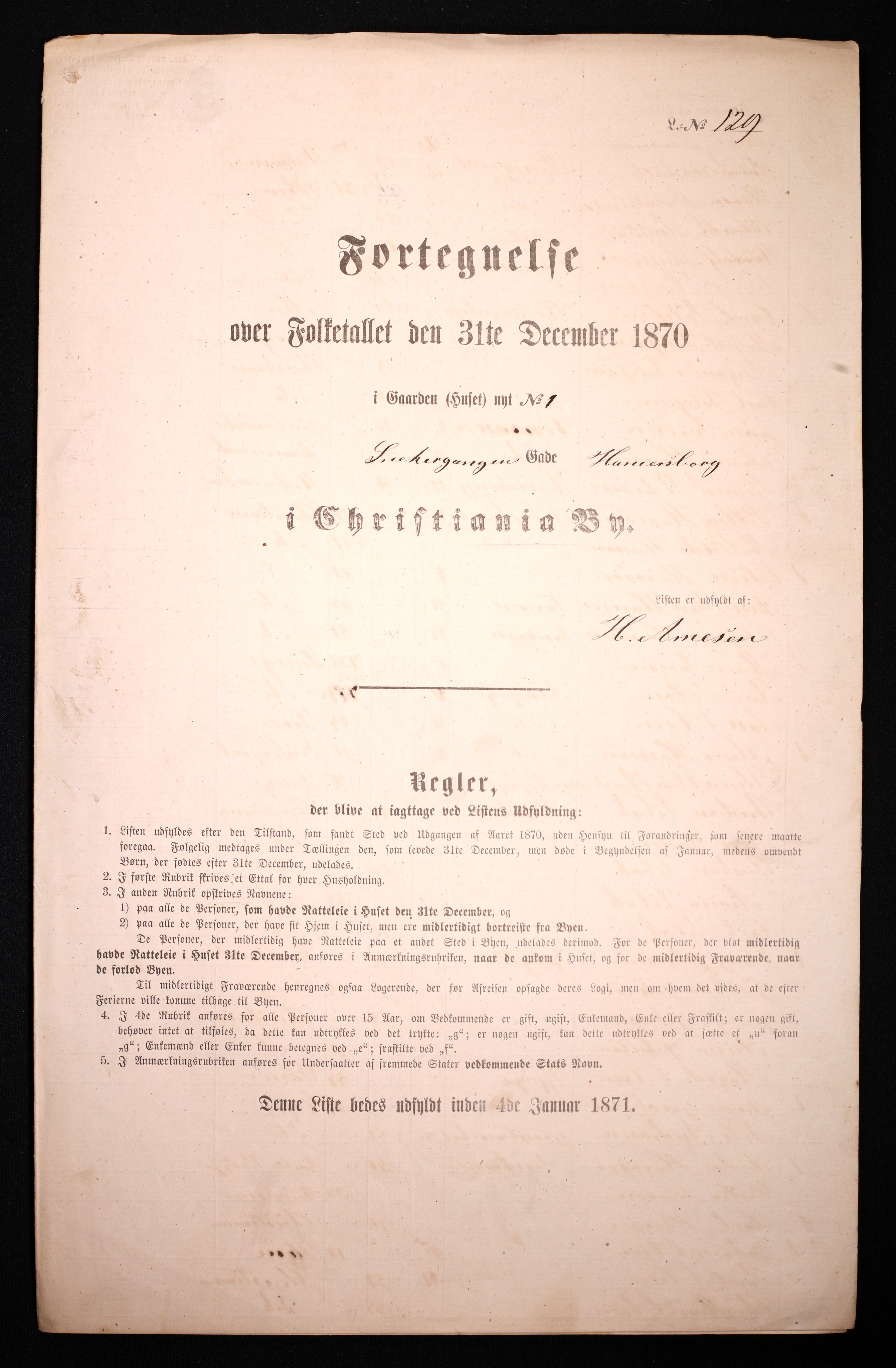 RA, Folketelling 1870 for 0301 Kristiania kjøpstad, 1870, s. 3564