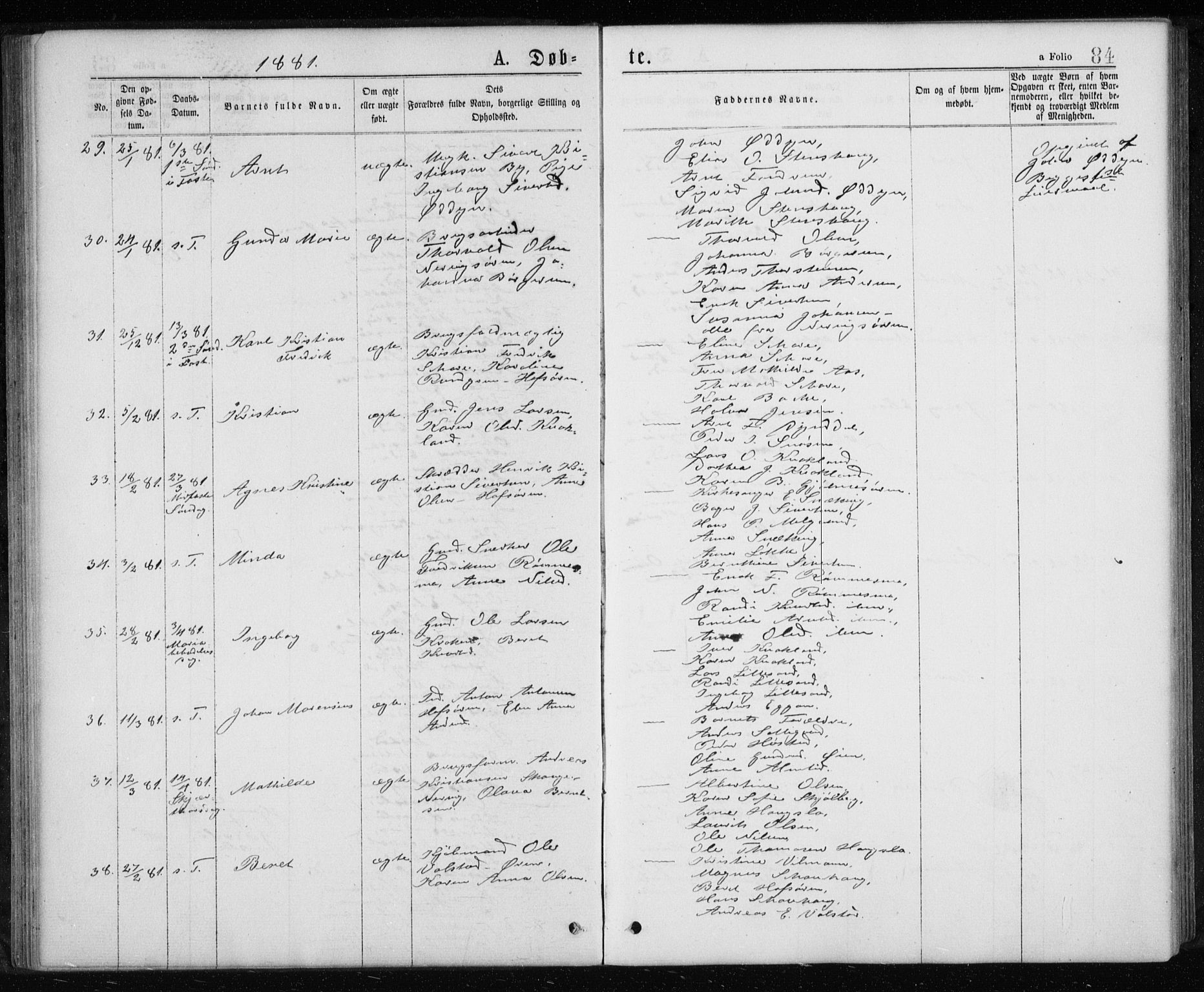 Ministerialprotokoller, klokkerbøker og fødselsregistre - Sør-Trøndelag, AV/SAT-A-1456/668/L0817: Klokkerbok nr. 668C06, 1873-1884, s. 84