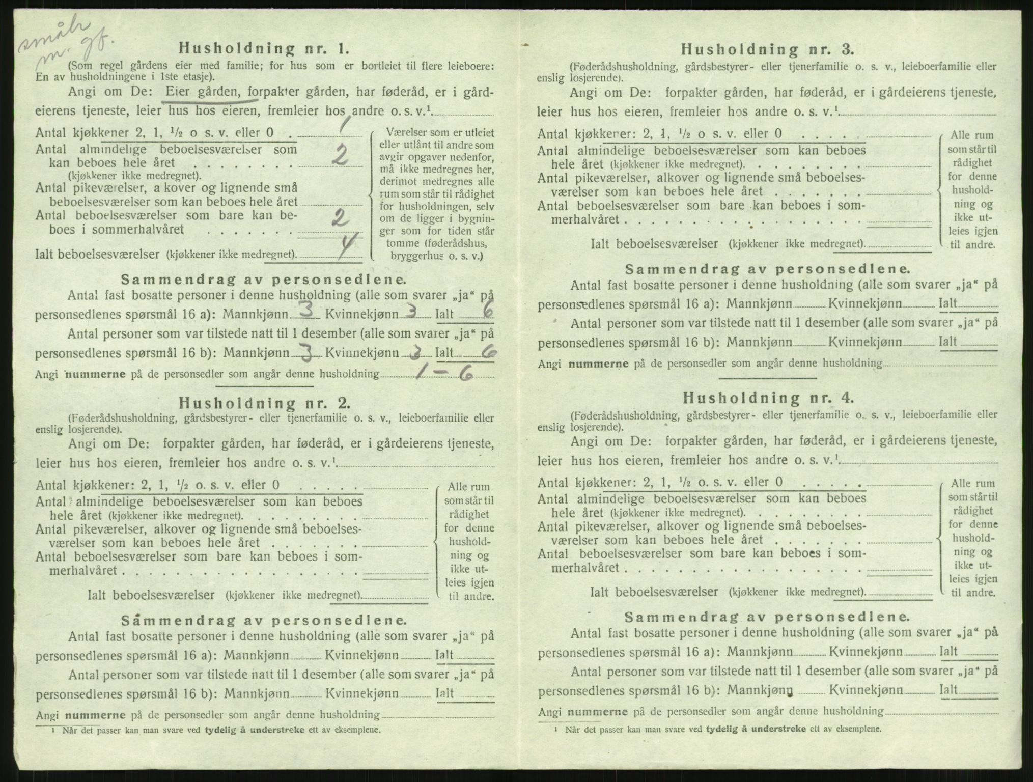 SAT, Folketelling 1920 for 1569 Aure herred, 1920, s. 847