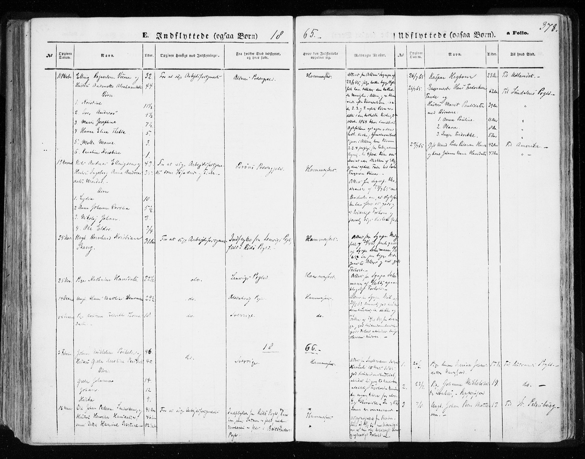 Hammerfest sokneprestkontor, AV/SATØ-S-1347/H/Ha/L0005.kirke: Ministerialbok nr. 5, 1857-1869, s. 378
