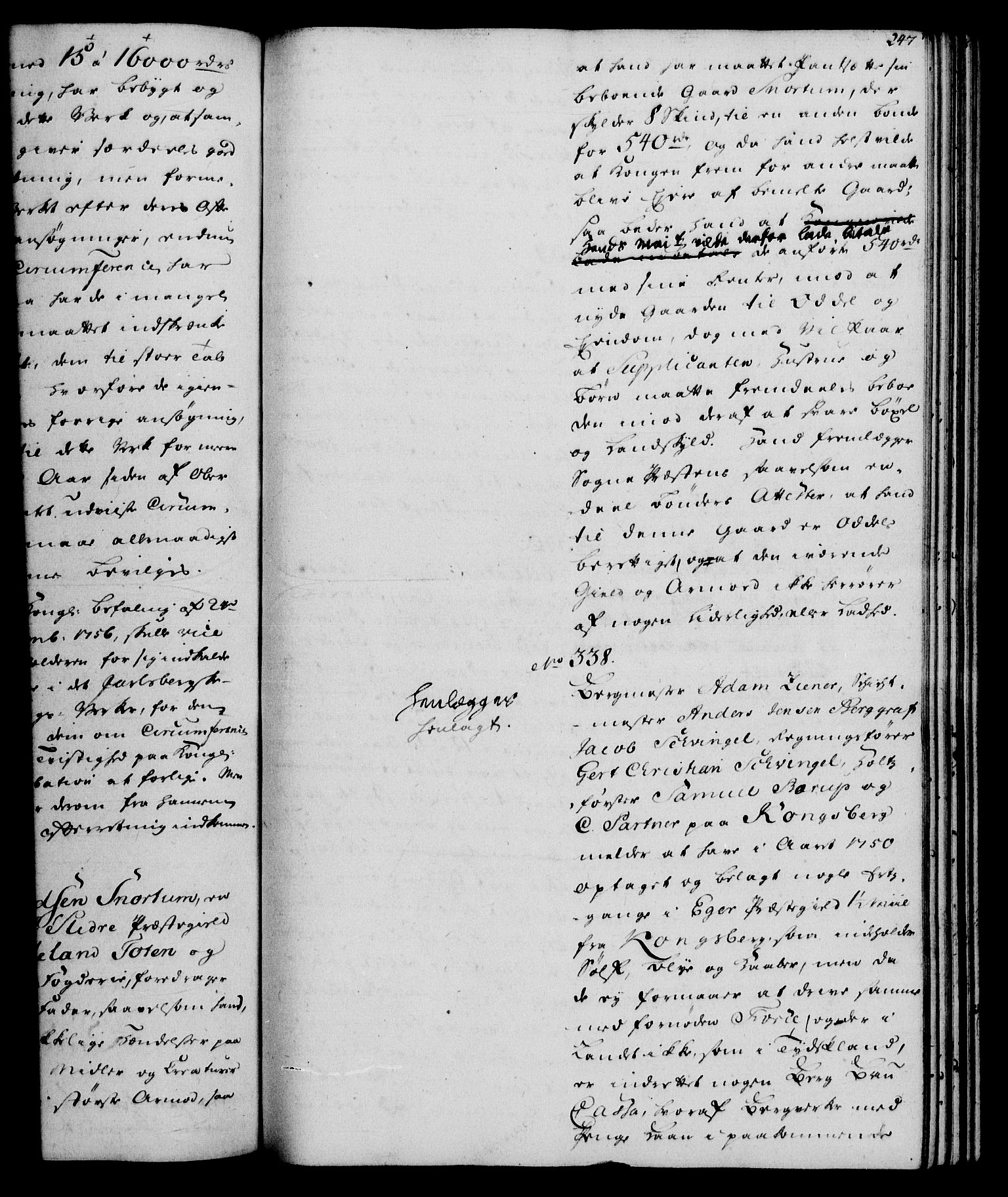 Rentekammeret, Kammerkanselliet, AV/RA-EA-3111/G/Gh/Gha/L0034: Norsk ekstraktmemorialprotokoll (merket RK 53.79), 1756-1759, s. 247