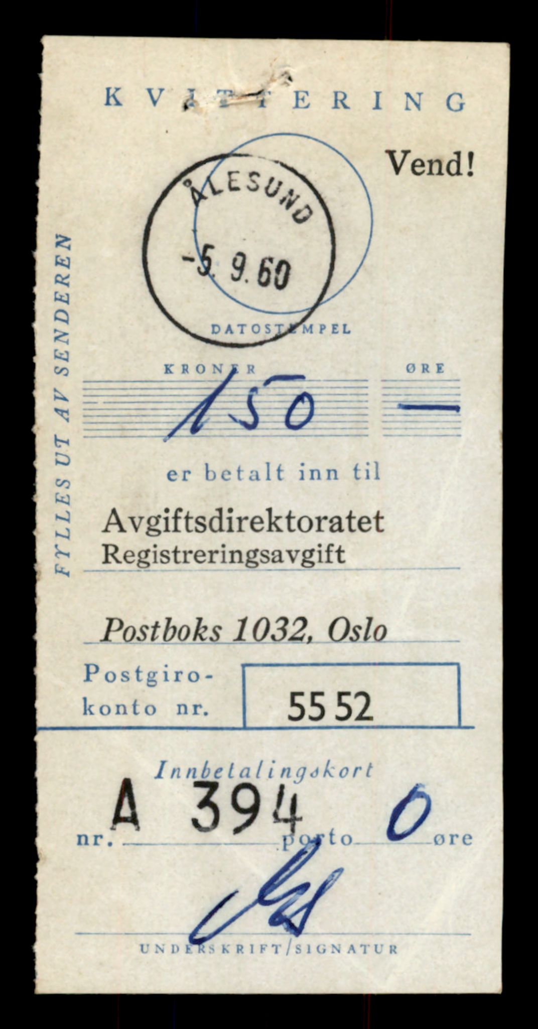 Møre og Romsdal vegkontor - Ålesund trafikkstasjon, SAT/A-4099/F/Fe/L0006: Registreringskort for kjøretøy T 547 - T 650, 1927-1998, s. 3119