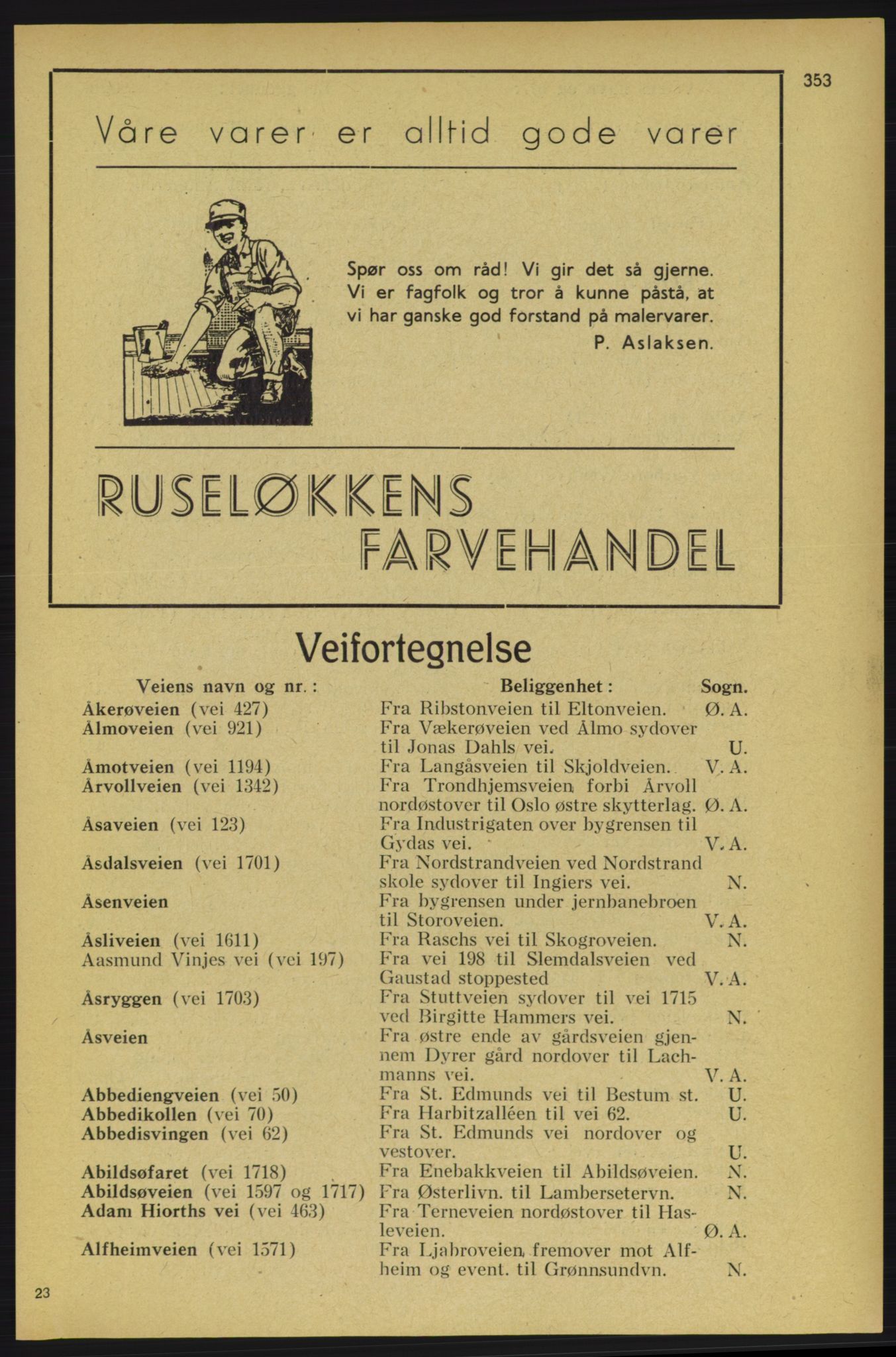 Aker adressebok/adressekalender, PUBL/001/A/005: Aker adressebok, 1934-1935, s. 353