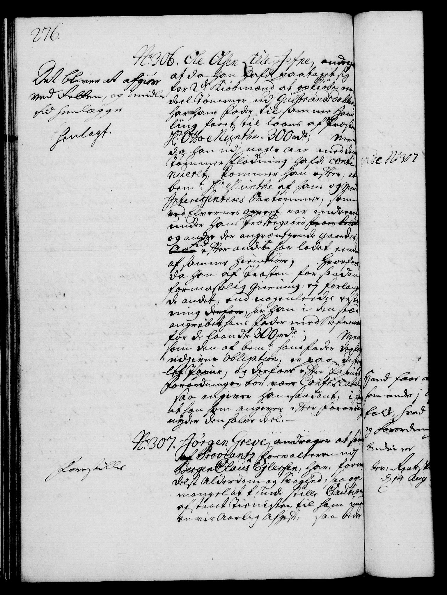 Rentekammeret, Kammerkanselliet, AV/RA-EA-3111/G/Gh/Gha/L0013: Norsk ekstraktmemorialprotokoll (merket RK 53.58), 1731, s. 276
