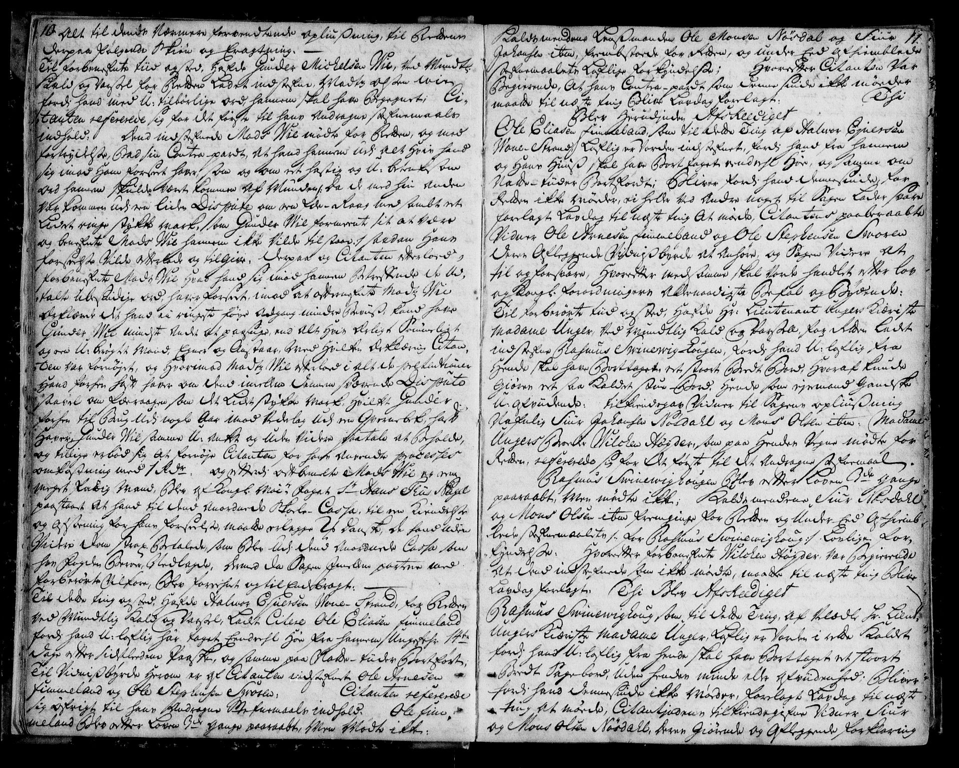 Sunnfjord tingrett, AV/SAB-A-3201/1/F/Fa/Faa/L0012: Tingbok  - gardar under Lenets gods, 1740-1745, s. 10-11