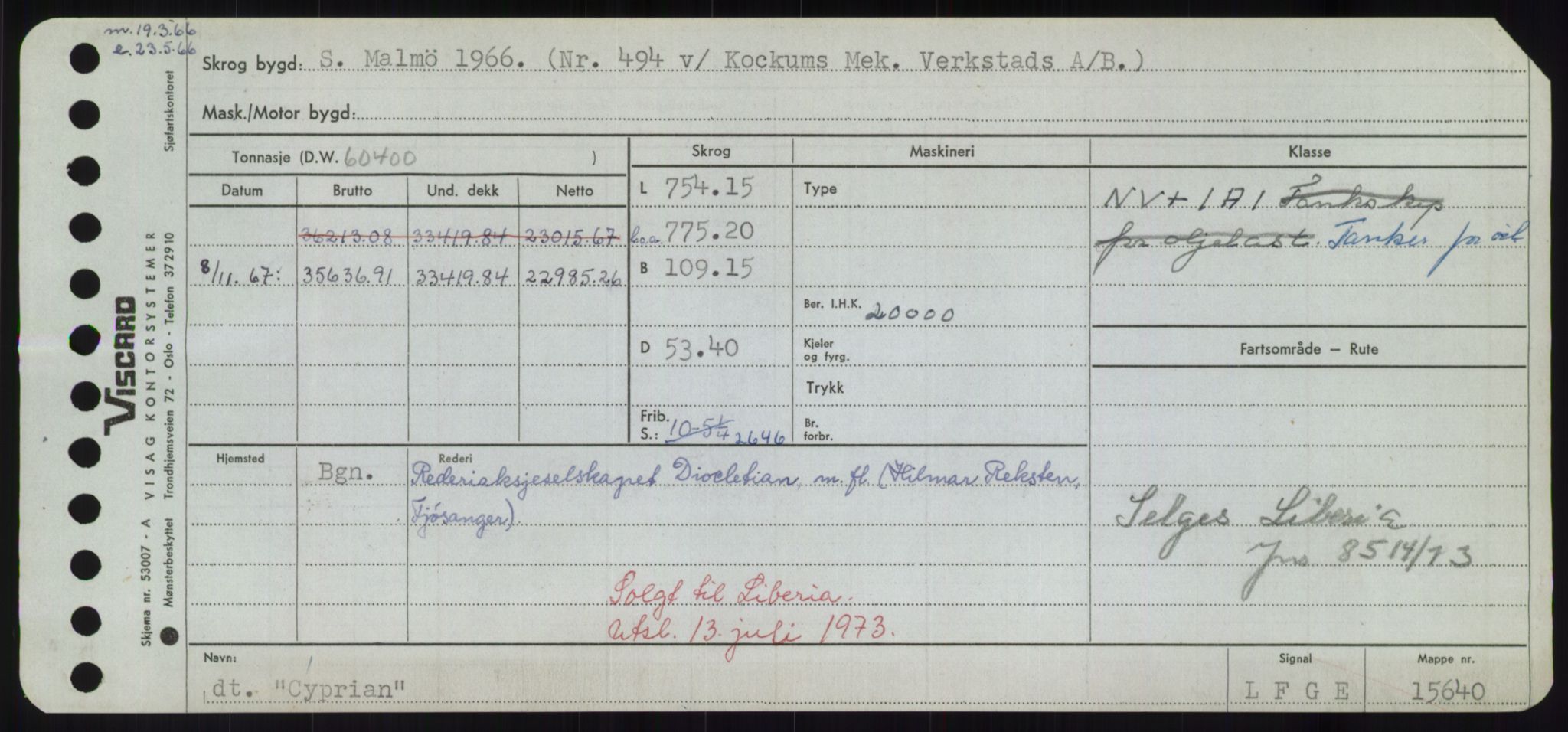 Sjøfartsdirektoratet med forløpere, Skipsmålingen, AV/RA-S-1627/H/Hd/L0008: Fartøy, C-D, s. 299
