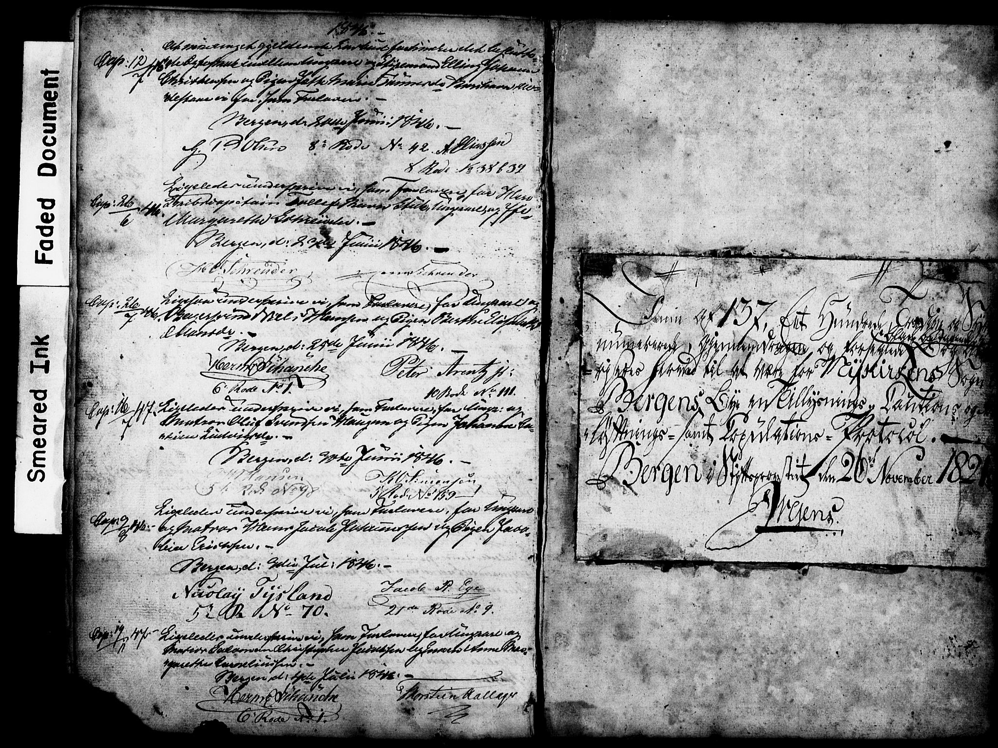 Nykirken Sokneprestembete, AV/SAB-A-77101: Forlovererklæringer nr. II.5.1, 1814-1846, s. 138