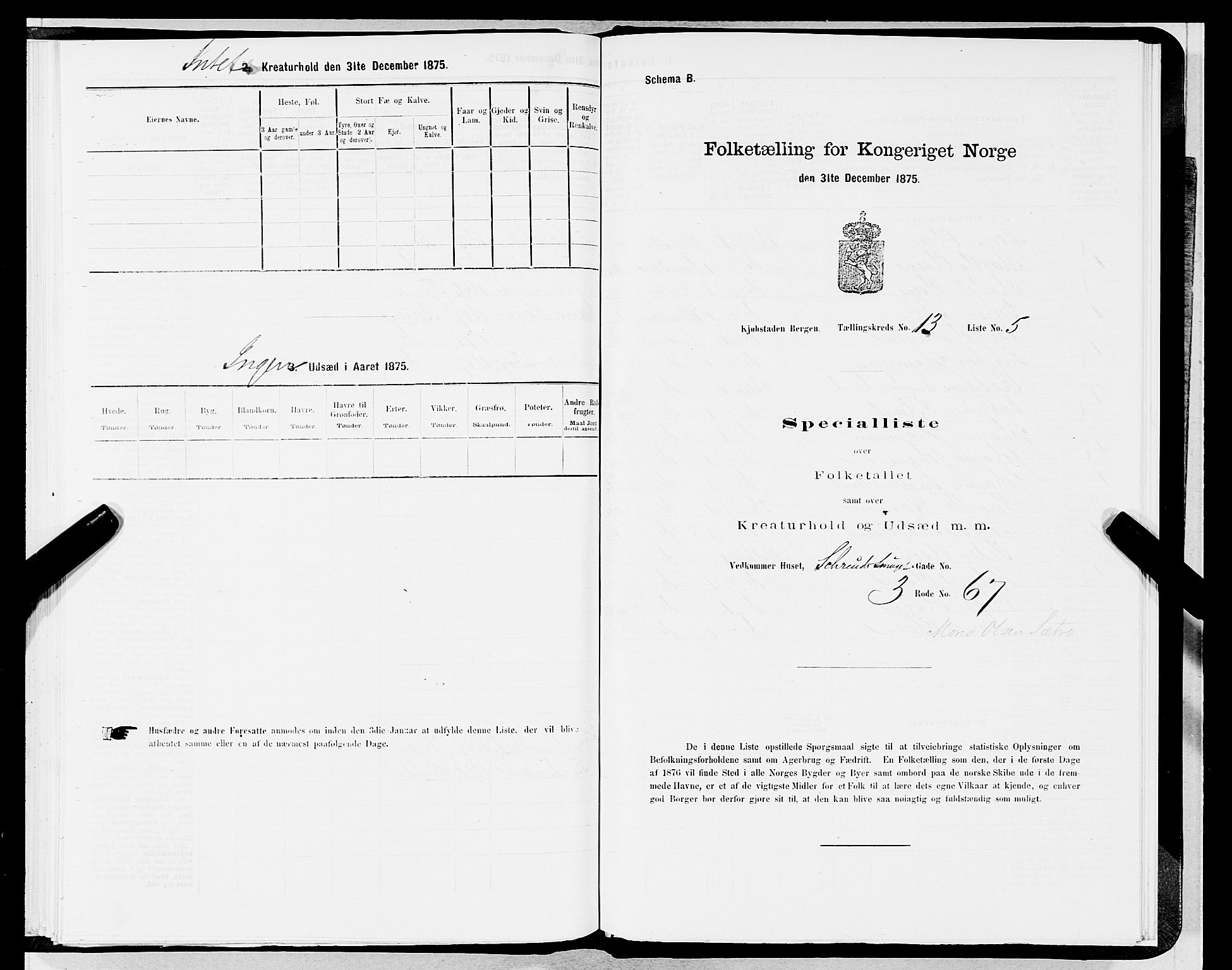 SAB, Folketelling 1875 for 1301 Bergen kjøpstad, 1875, s. 643