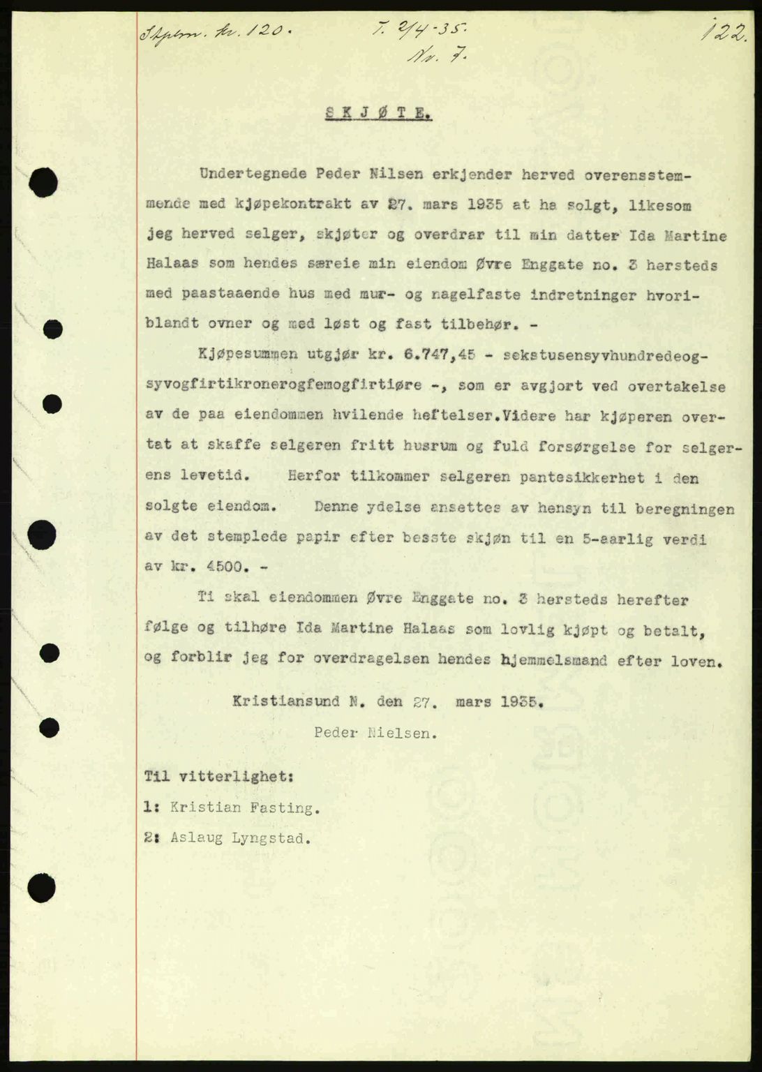 Kristiansund byfogd, SAT/A-4587/A/27: Pantebok nr. 28, 1934-1936, Tingl.dato: 02.04.1935