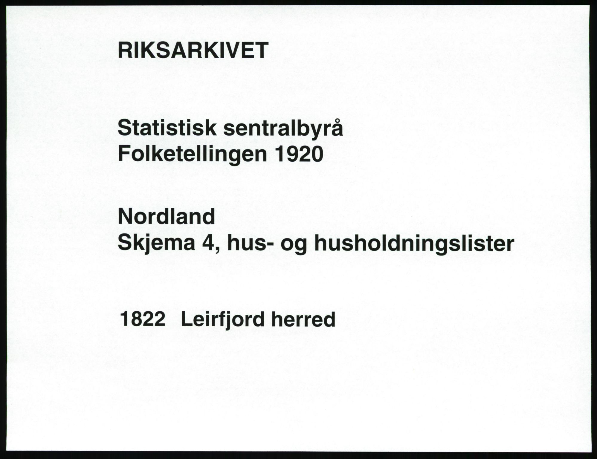 SAT, Folketelling 1920 for 1822 Leirfjord herred, 1920, s. 29